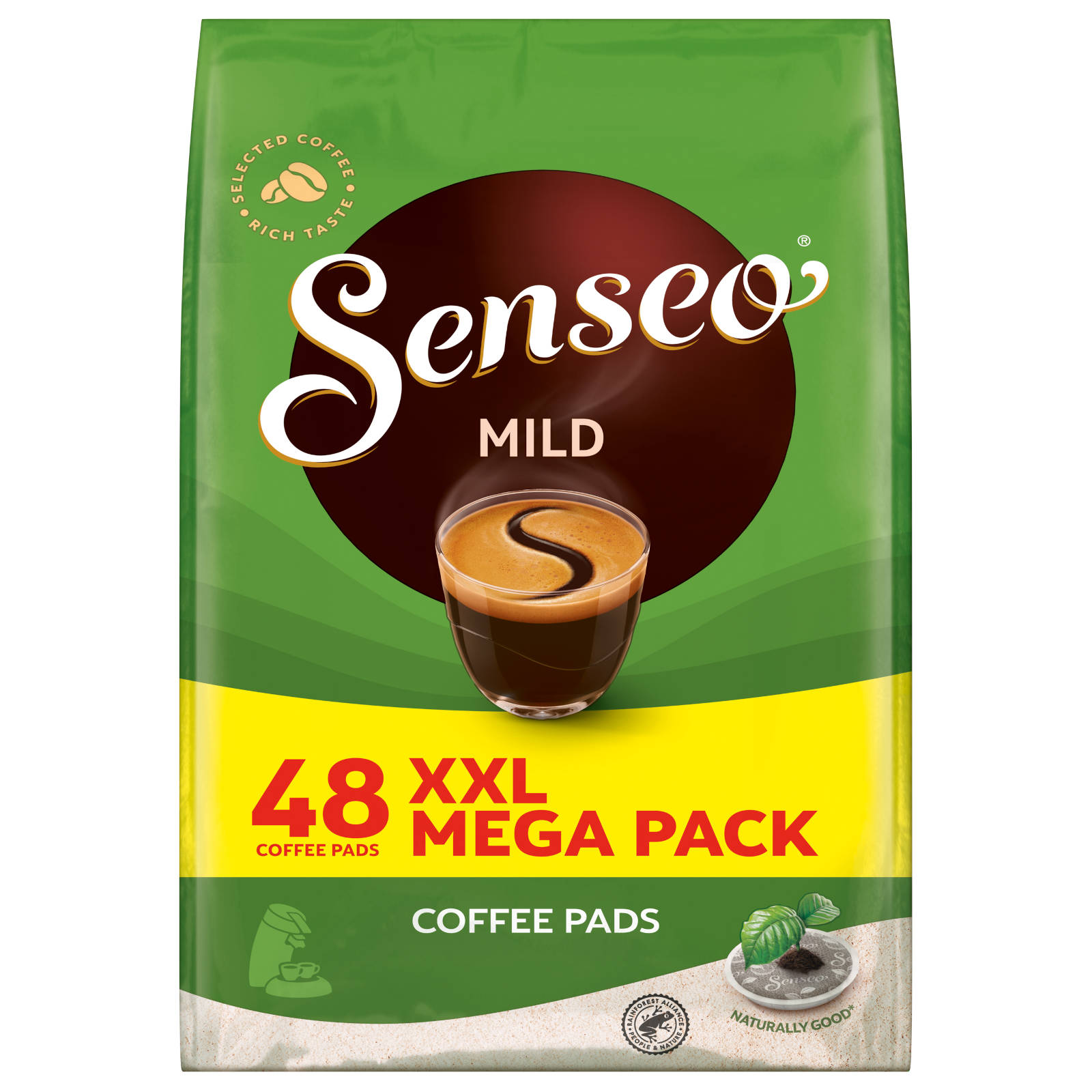 5 (Senseo Getränke Kaffeepads Pack SENSEO Mild 48 Pad-Maschine) x XXL