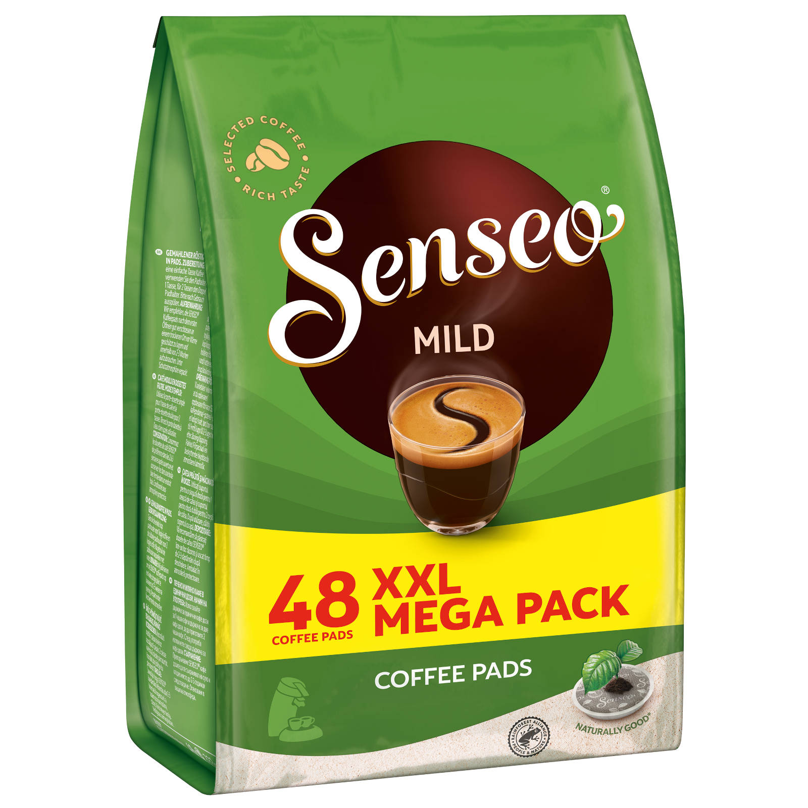 Pad-Maschine) (Senseo Kaffeepads Pack 5 x 48 Mild SENSEO XXL Getränke