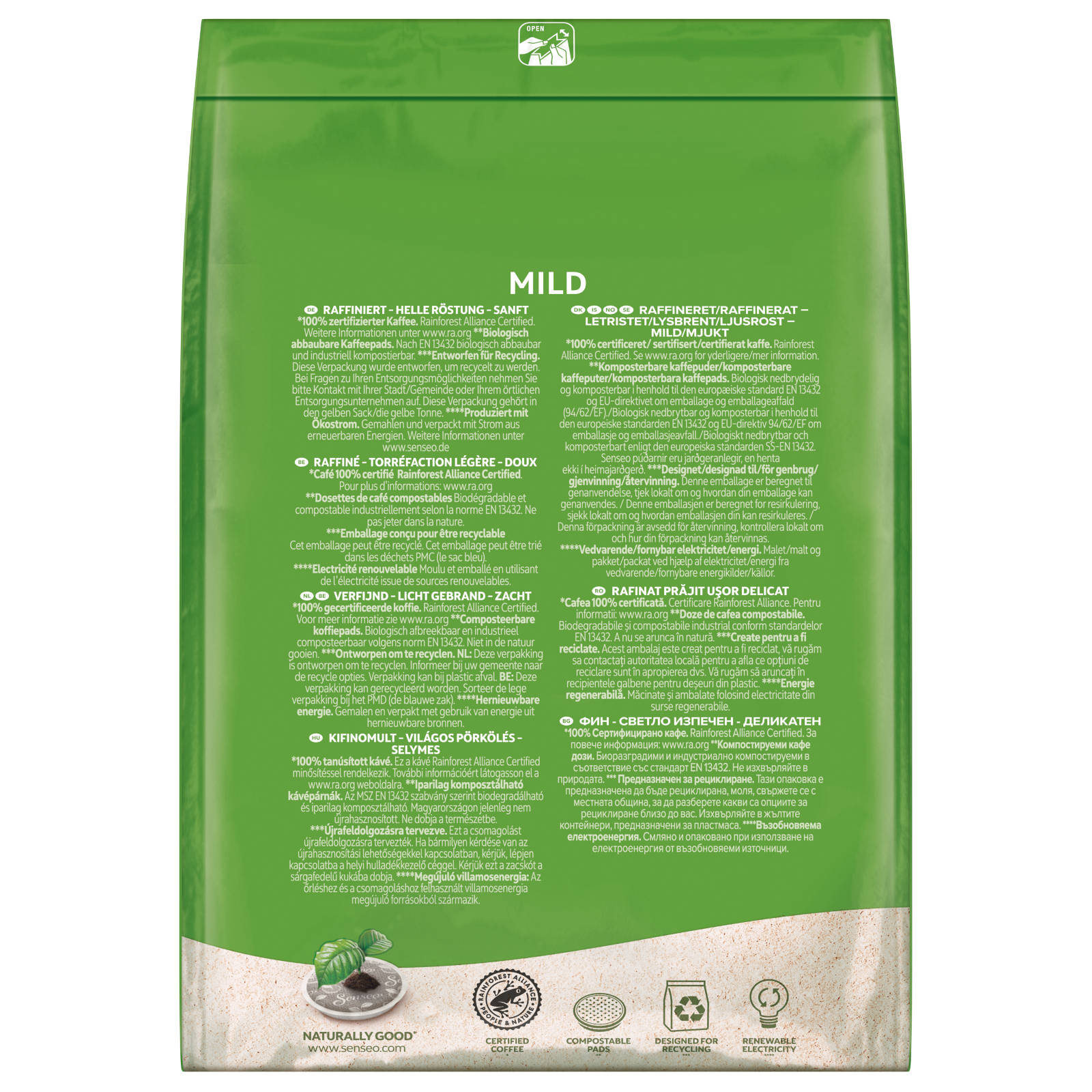 Pad-Maschine) (Senseo Kaffeepads Pack 5 x 48 Mild SENSEO XXL Getränke