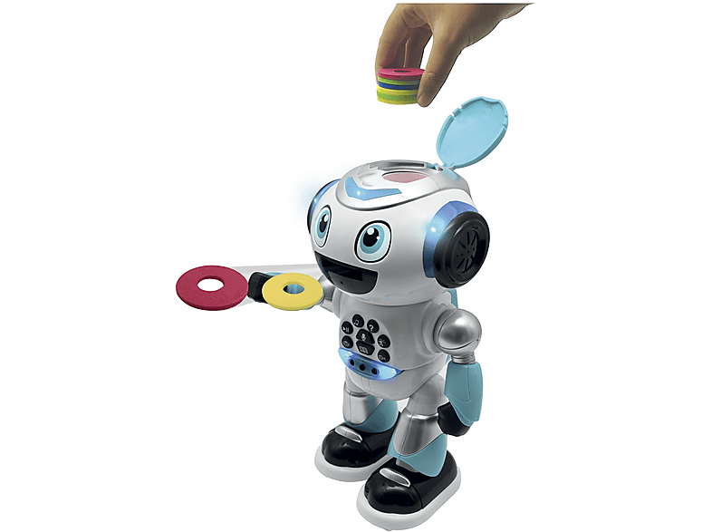LEXIBOOK POWERMAN® ADVANCED mit Geschichtsgenerator (Deutsch sprechend) Lernroboter, Blau/Weiß
