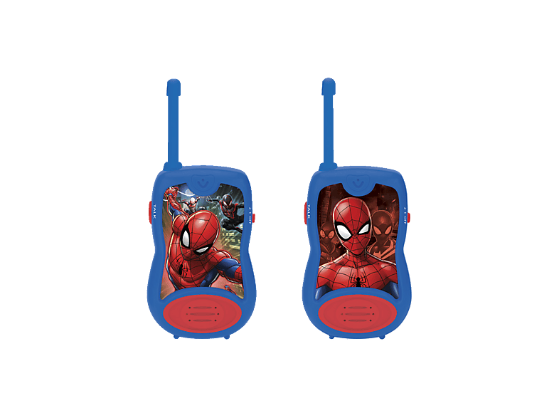 Lexibook Montres Talkie-Walkies Spider-Man - Portée 200m, Lampe, Boussole, Rechargeables - Bleu/Rouge