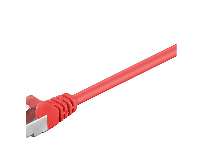 GOOBAY CAT 5e Patchkabel, SF/UTP, Rot, 3 m, Netzwerkkabel, 3 m