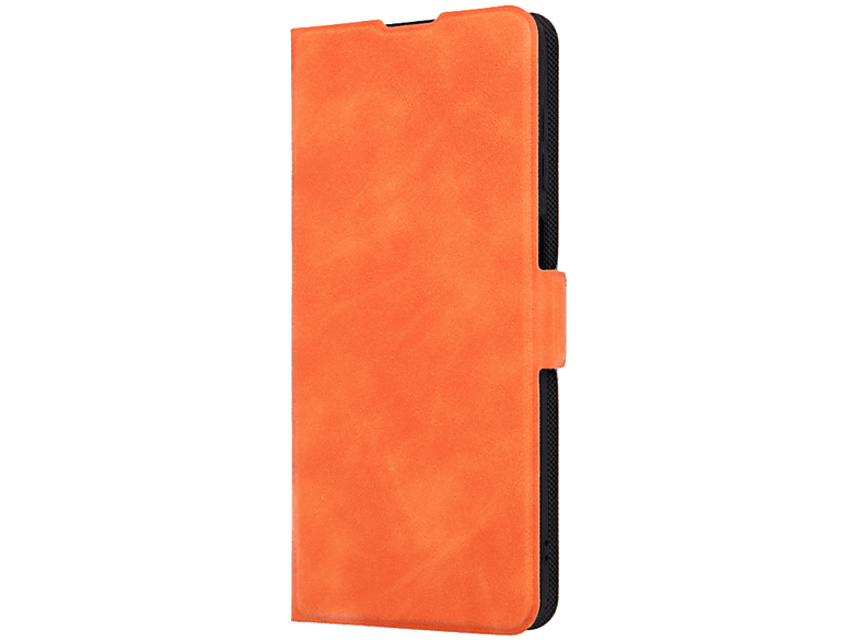 JAMCOVER Bookcase Smart, Bookcover, Samsung, Galaxy S22 Ultra, Orange