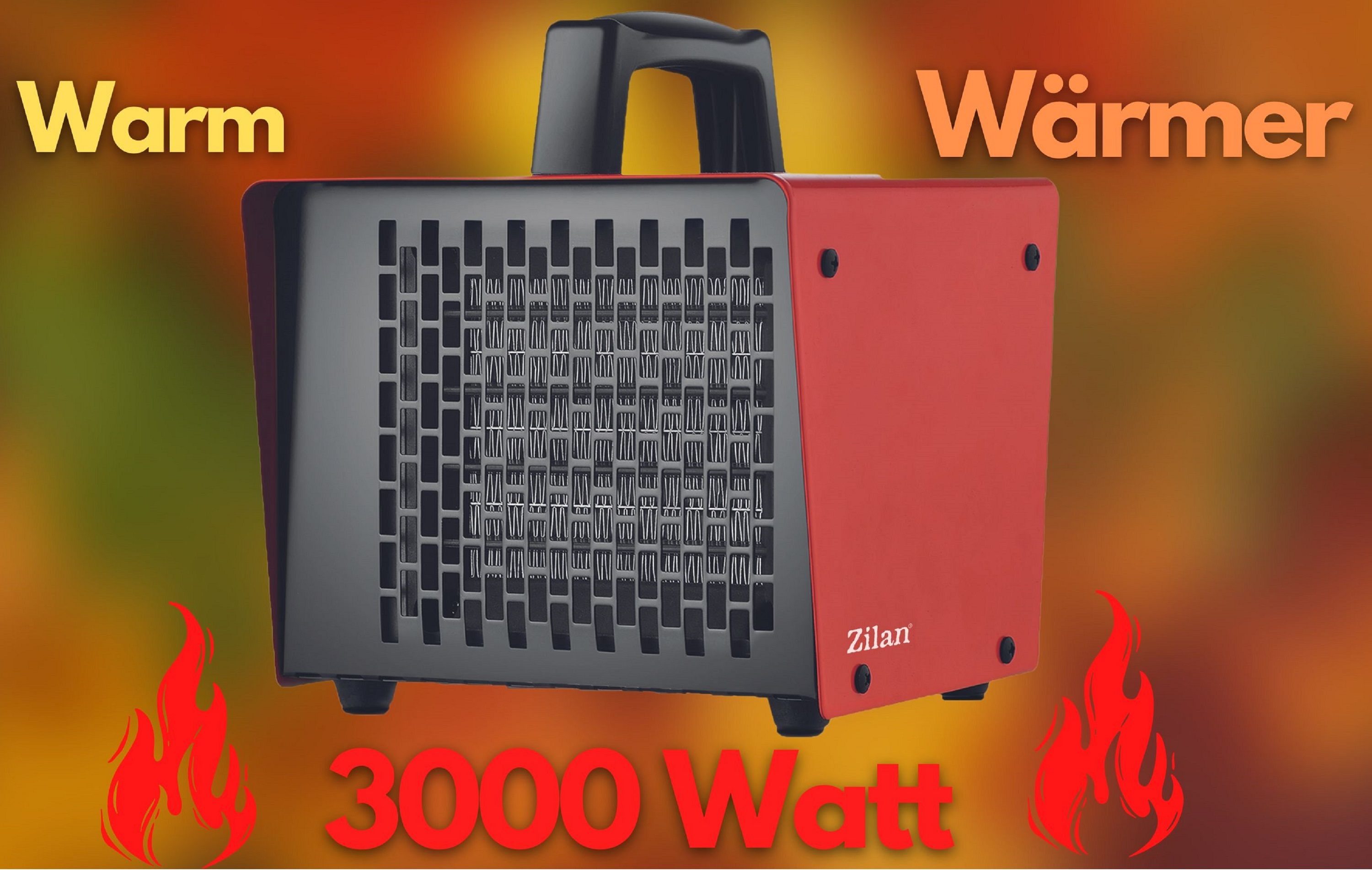 (3000 ZILAN Heizlüfter Watt) ZLN-5558