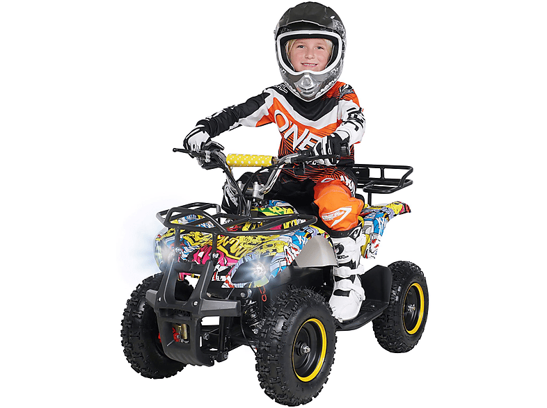 ACTIONBIKES MOTORS ATV Graffiti Elektroquad Gelb Torino