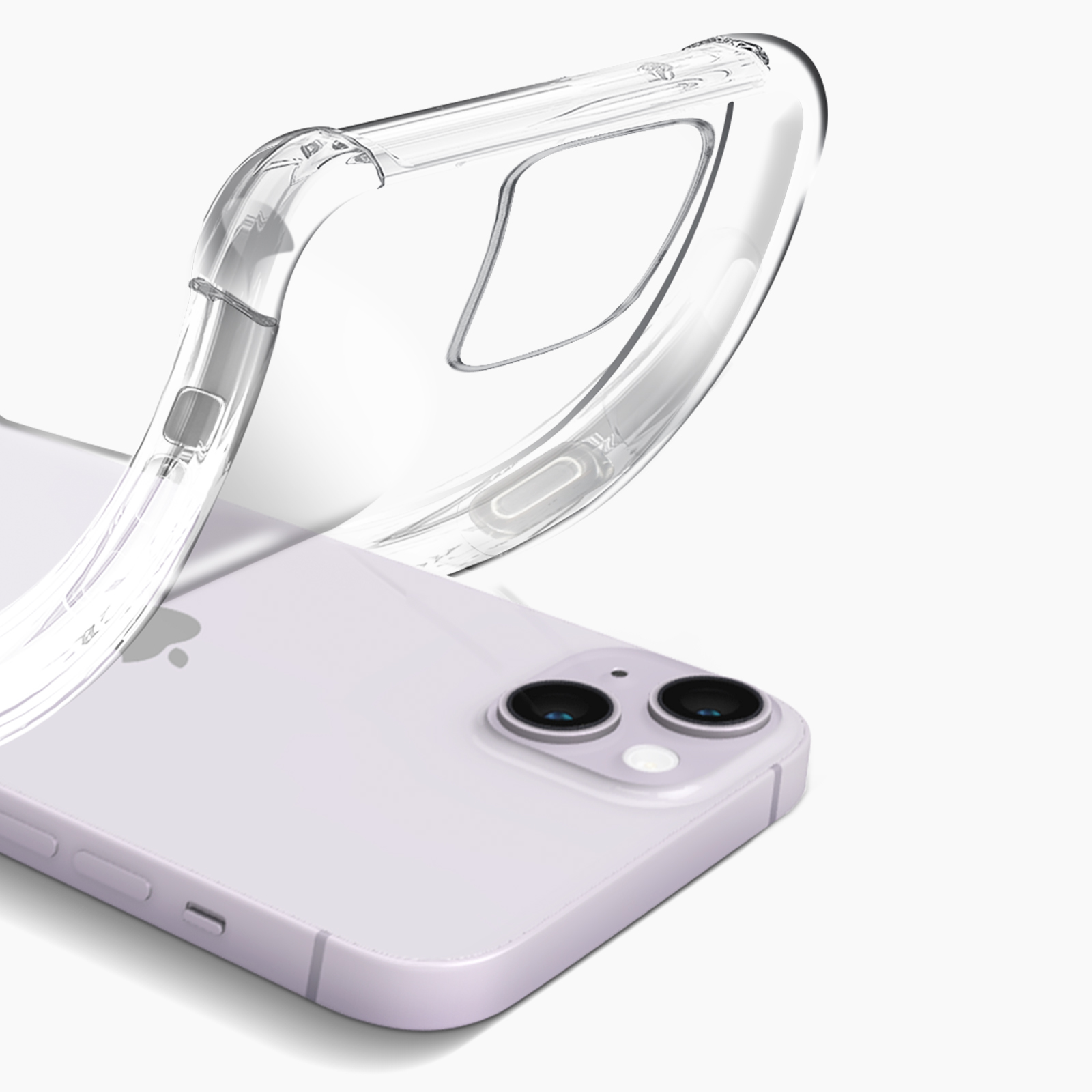 Transparent Schutz-Set: Plus, Apple, iPhone + Backcover, 14 Hülle AVIZAR Folie Series, Premium