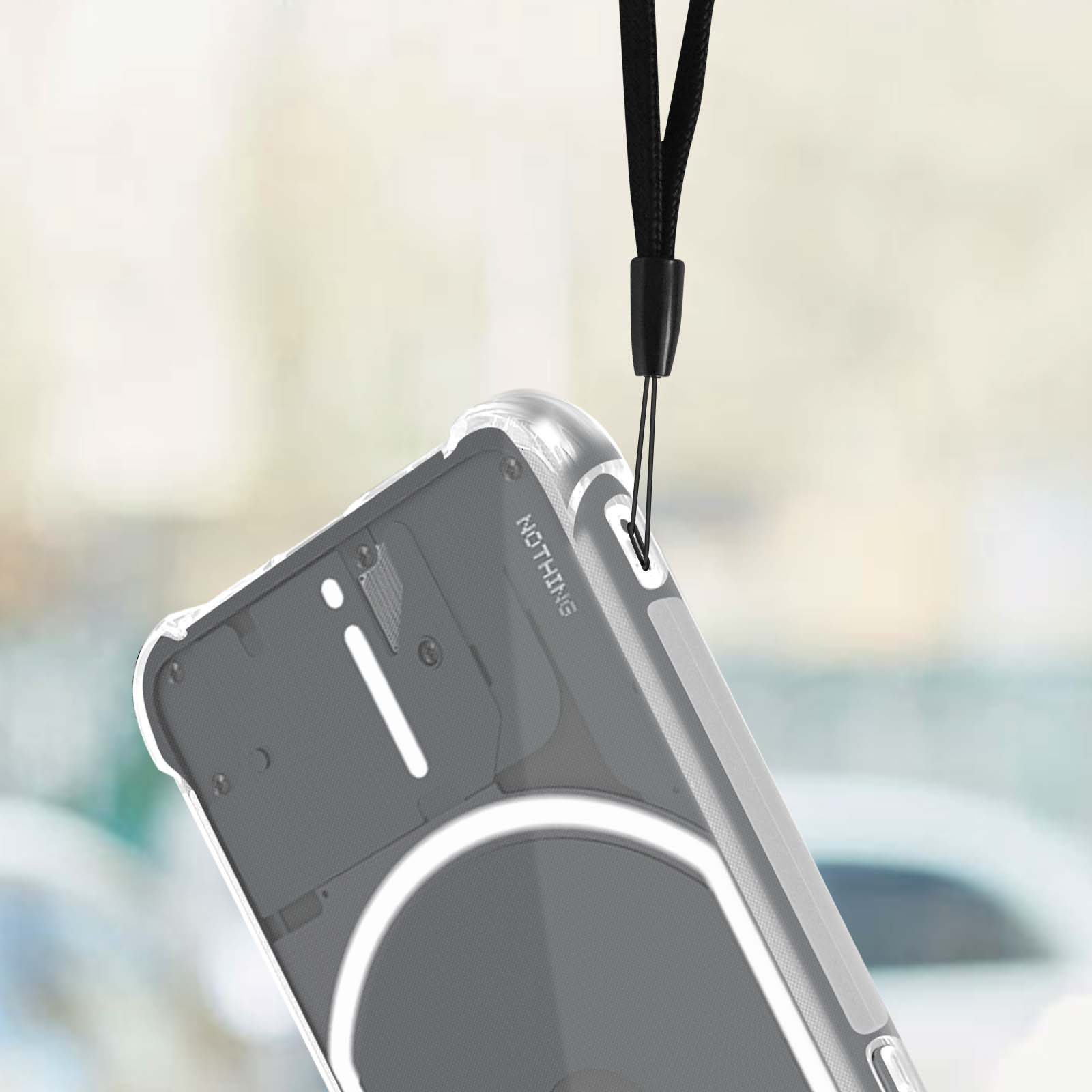 Ecken Series, 1, verstärkten mit AVIZAR Schutzhülle Nothing, Phone Backcover, Transparent