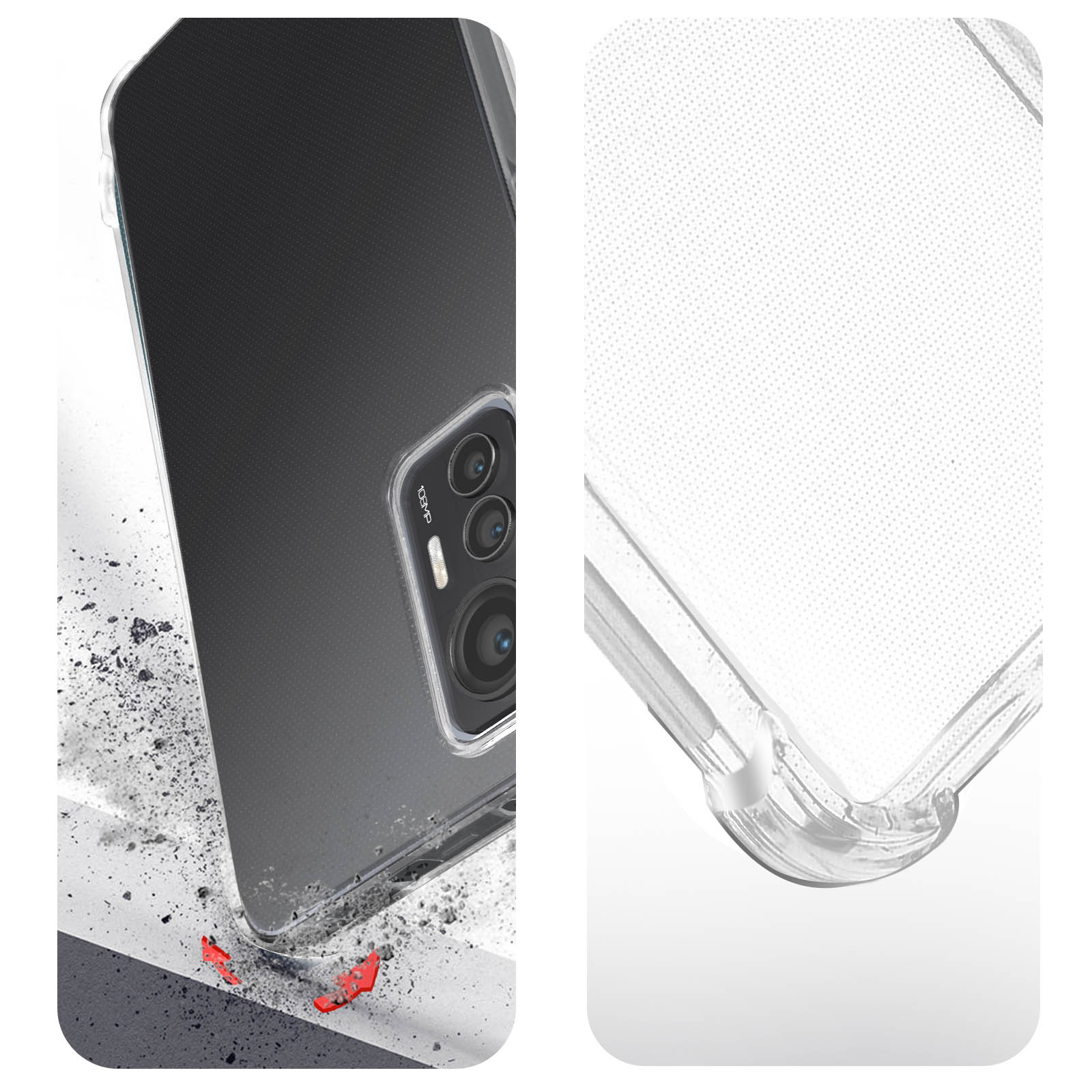 AVIZAR Premium Schutz-Set: Hülle Backcover, Series, 12 Lite, Folie Xiaomi, + Transparent