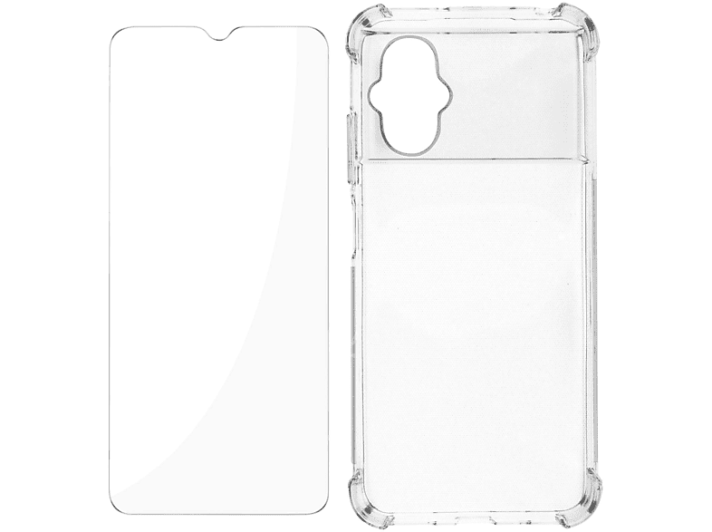 Diskont AVIZAR Premium Schutz-Set: Hülle Xiaomi, Series, Transparent M5, Poco Folie Backcover, 