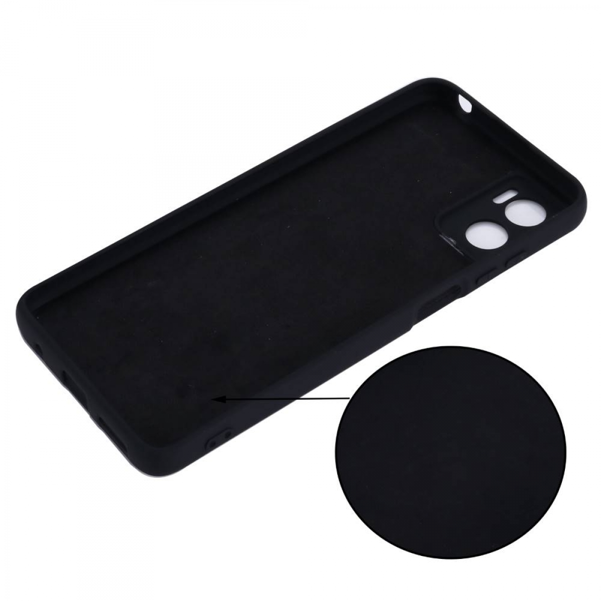 CASEONLINE Liquid, Motorola, E22i, Schwarz Moto Backcover