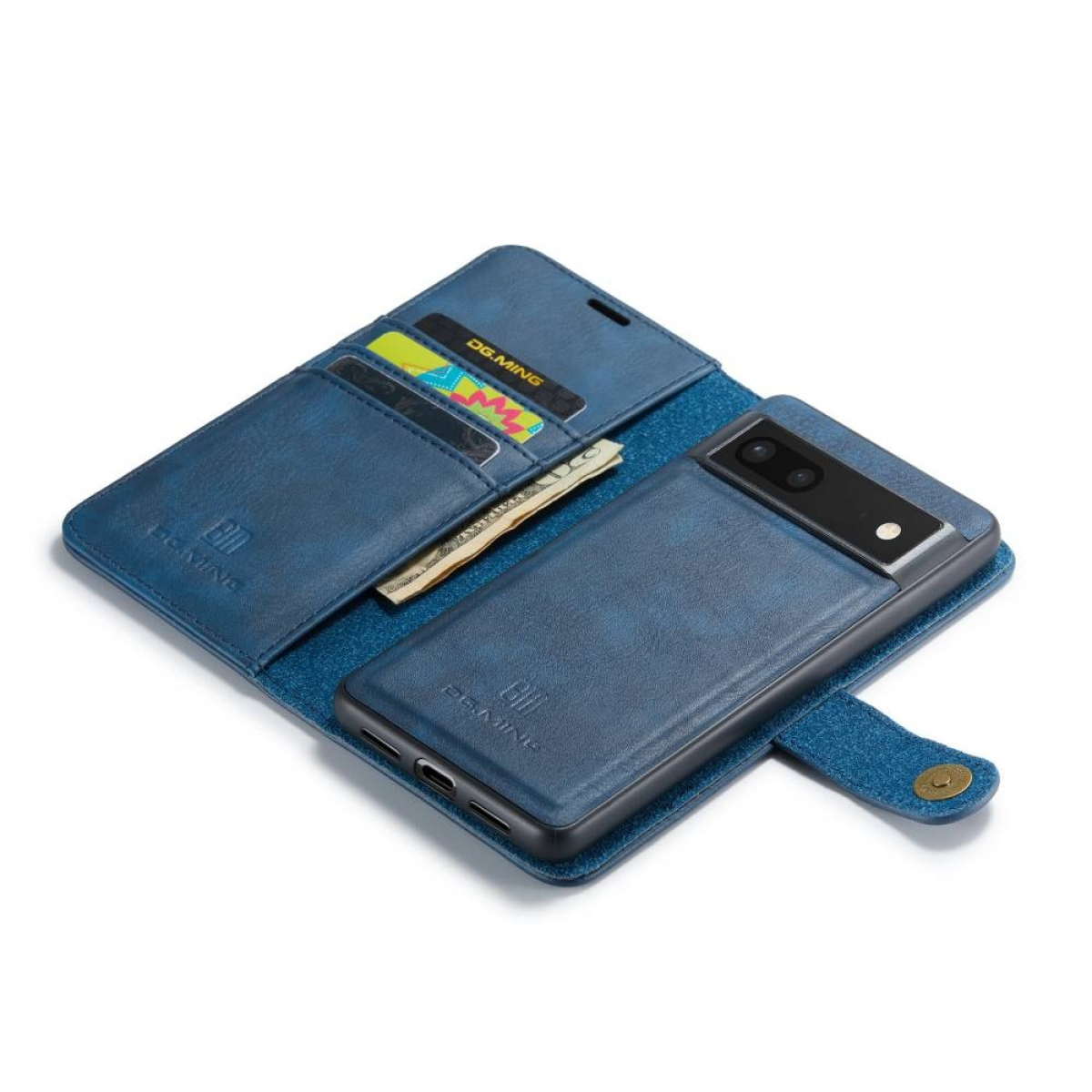 Google, 7a, DG Bookcover, MING Pixel Blau 2in1,