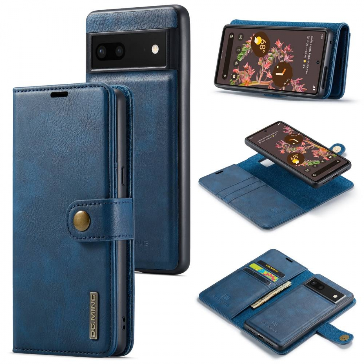 Google, 7a, DG Bookcover, MING Pixel Blau 2in1,