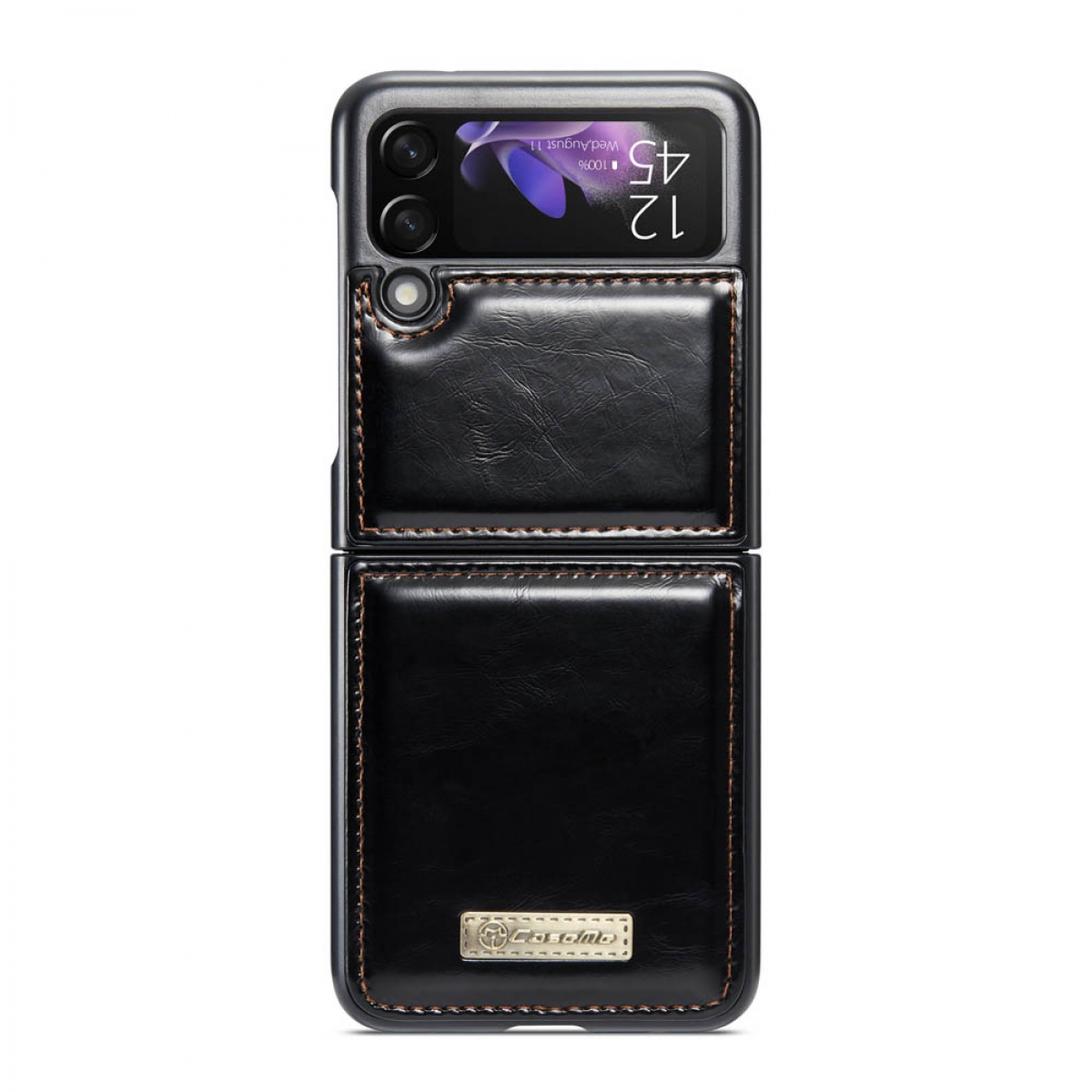 CASEME Luxury, Backcover, 4, Schwarz Flip Samsung, Z Galaxy