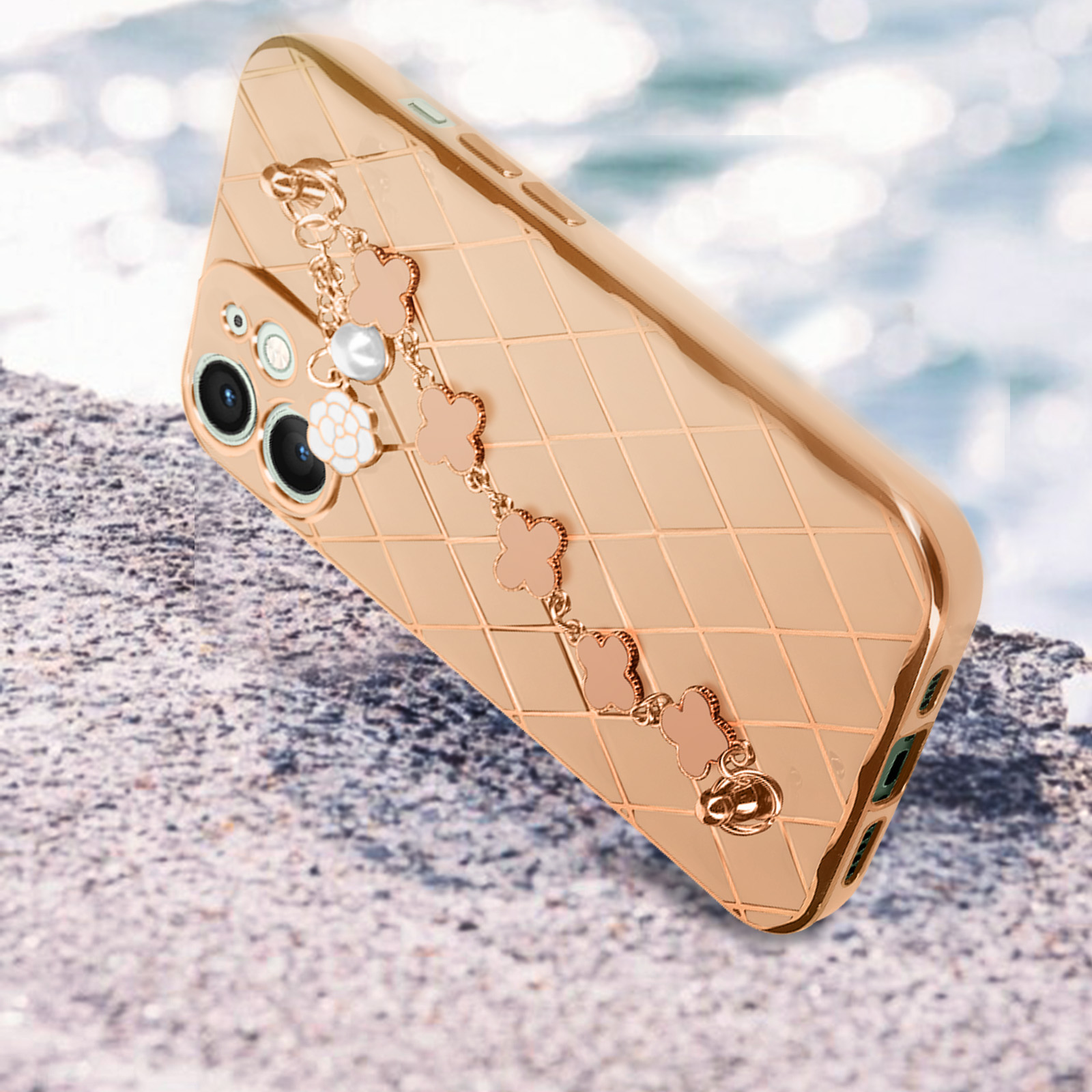 12, Rosegold Apple, AVIZAR iPhone Backcover, Series, Trend