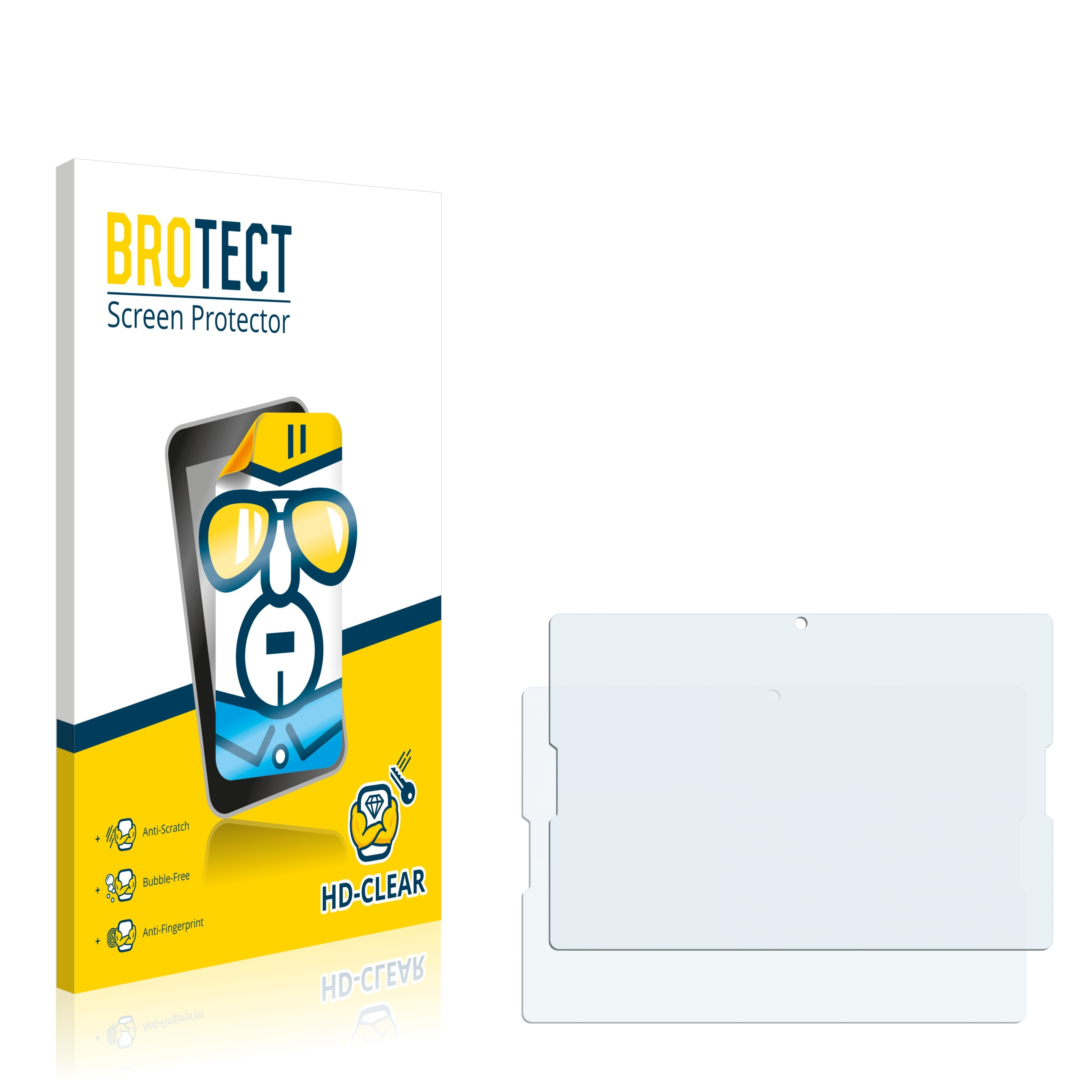 BROTECT Tab A7600-H 3G) Wi-Fi Lenovo klare Schutzfolie(für 2x +