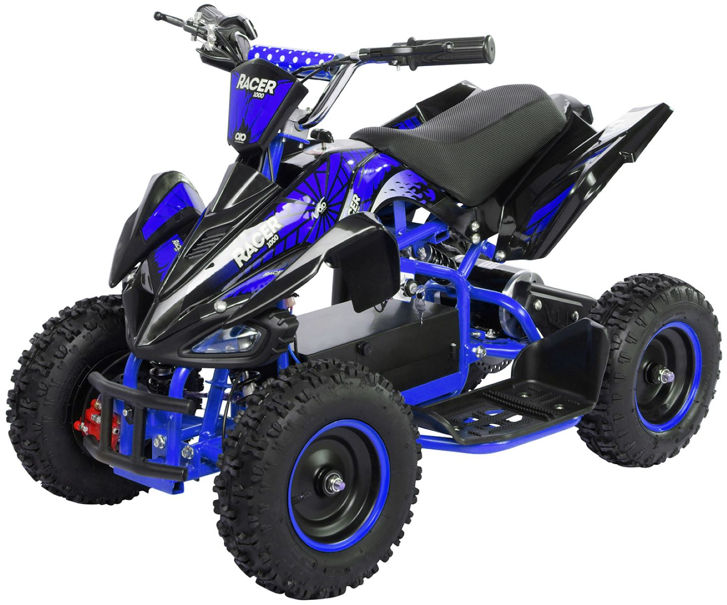 Schwarz/Blau ATV Racer MOTORS ACTIONBIKES Elektroquad