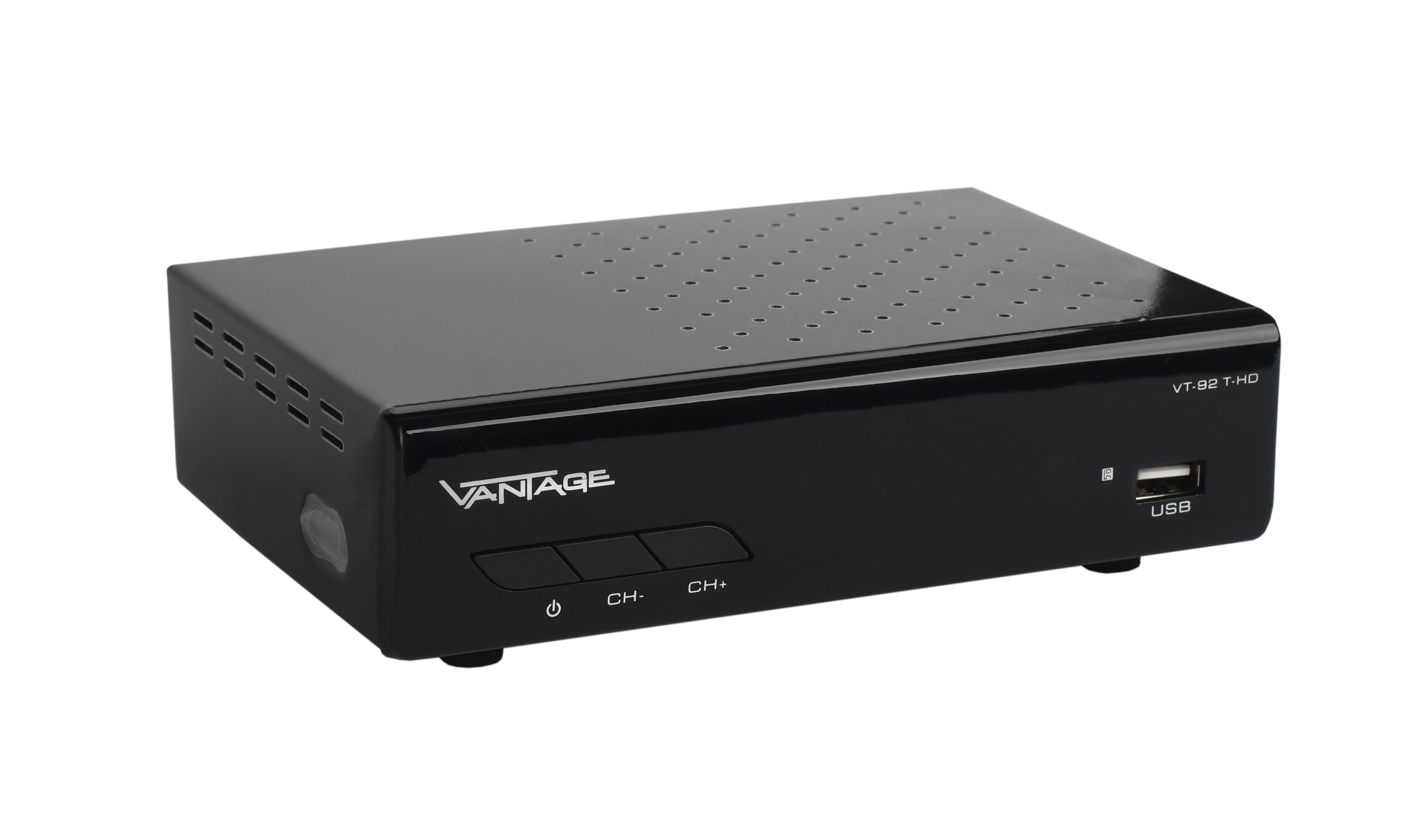 VANTAGE VT-92 DVB-T-Receiver (DVB-T, DVB-T2 schwarz) (H.265)
