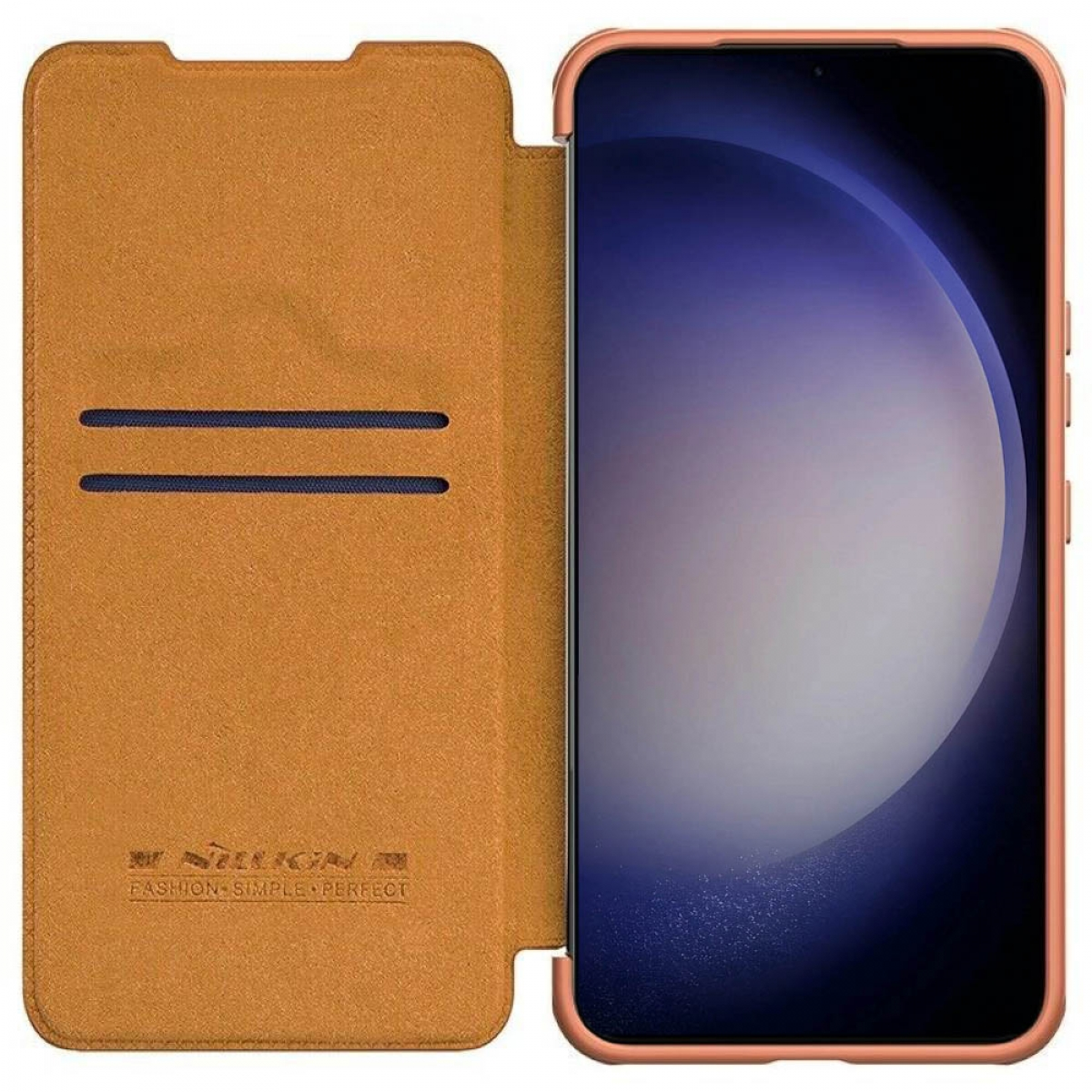 NILLKIN Qin Cover, Pro, Galaxy S23, Flip Braun Samsung