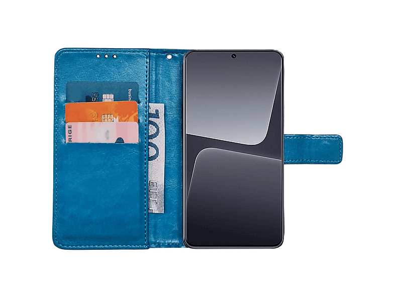 13, Xiaomi, CASEONLINE Klappbare, Hellblau Bookcover,