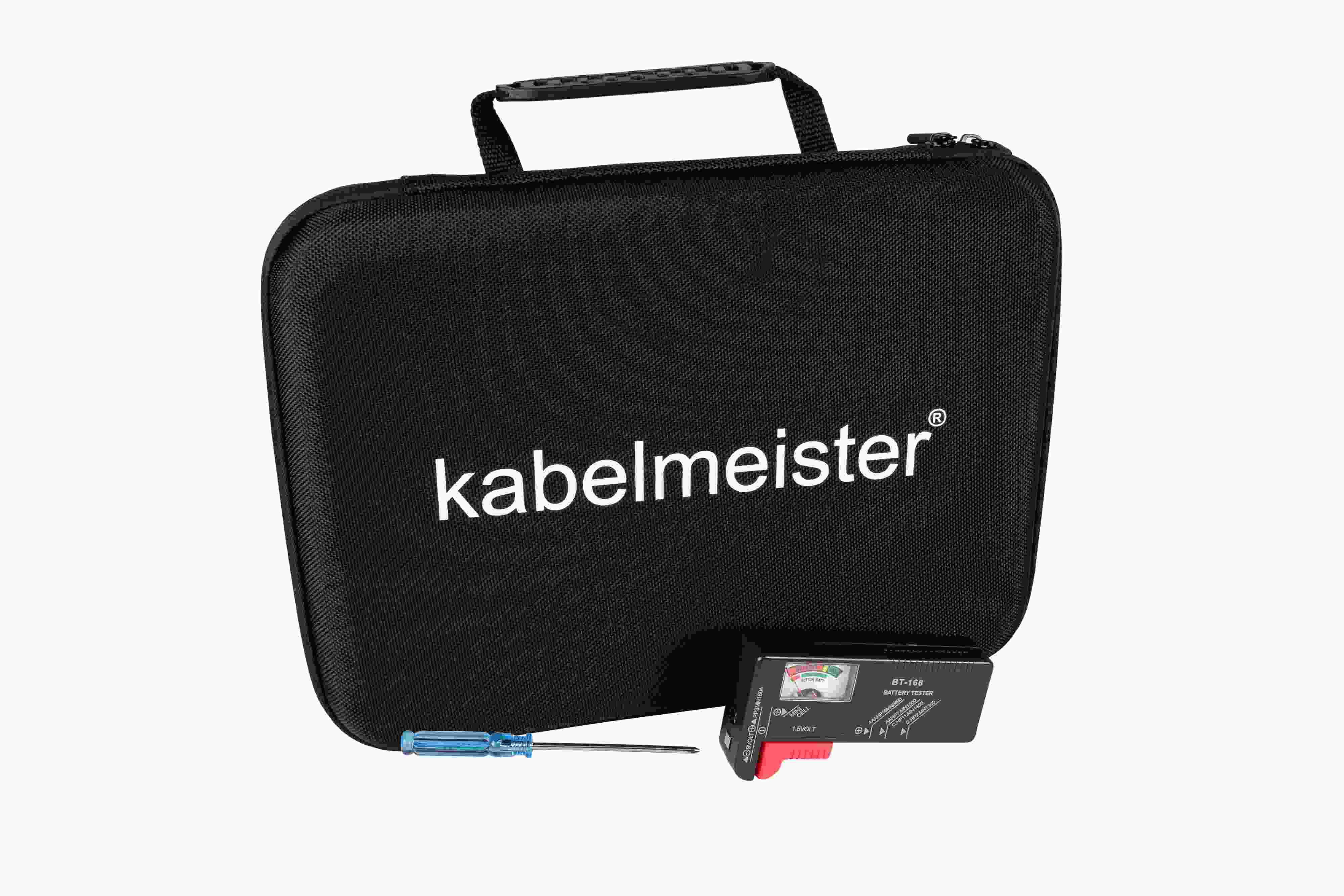 KABELMEISTER Batterie Schwarz, CASE-BAT01 Case