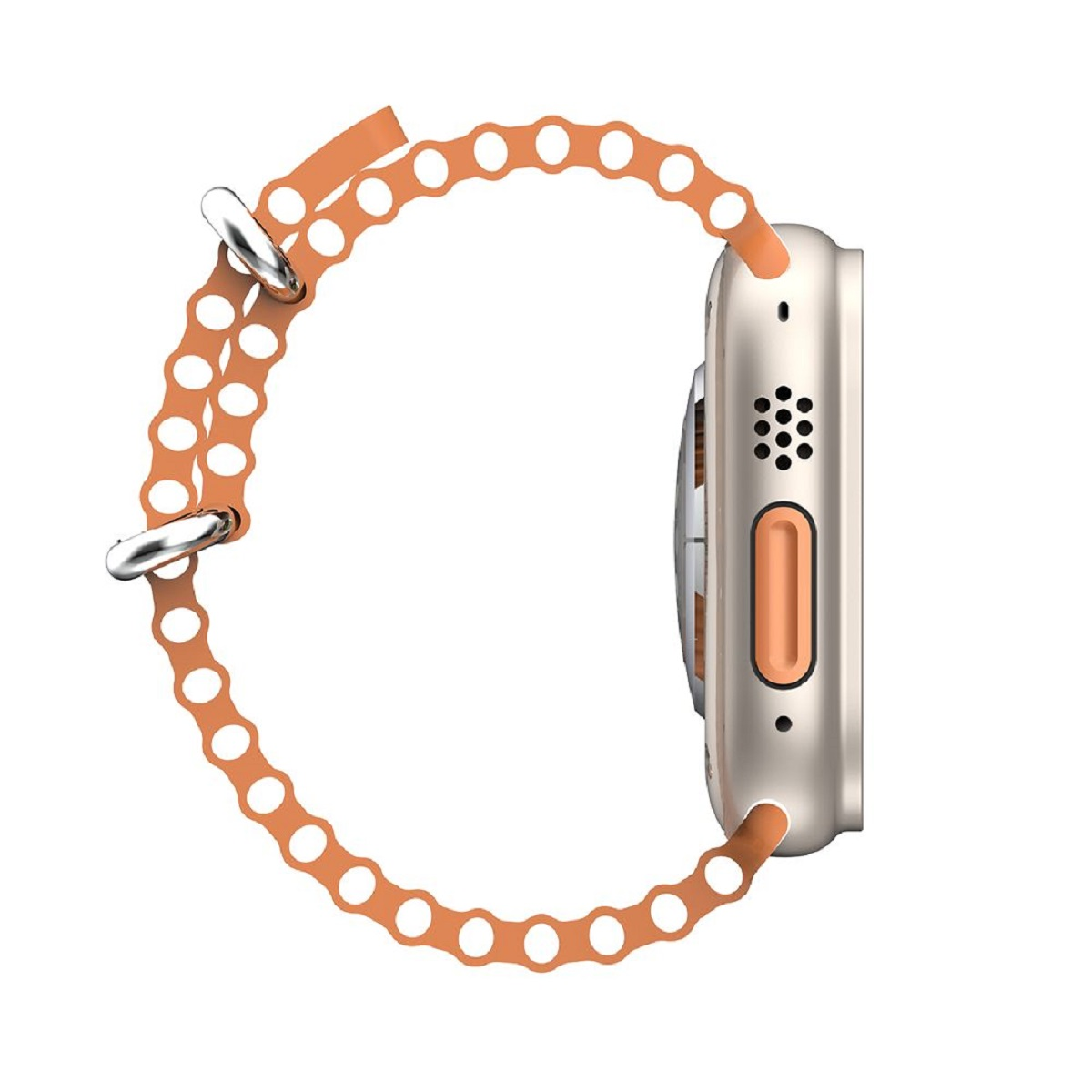 GS Plus Metall NFC Smartwatch Ultra Silikon, Tracker Orange Fitness Watch MIRUX 8 BT-Anruf