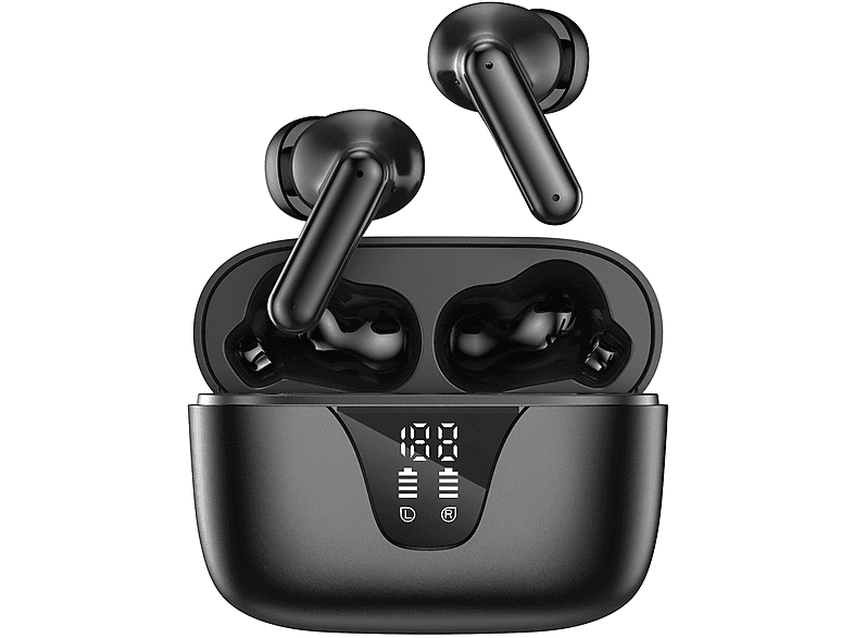 INF Kabellose Kopfhörer, Inear Kopfhörer schwarz SATURN