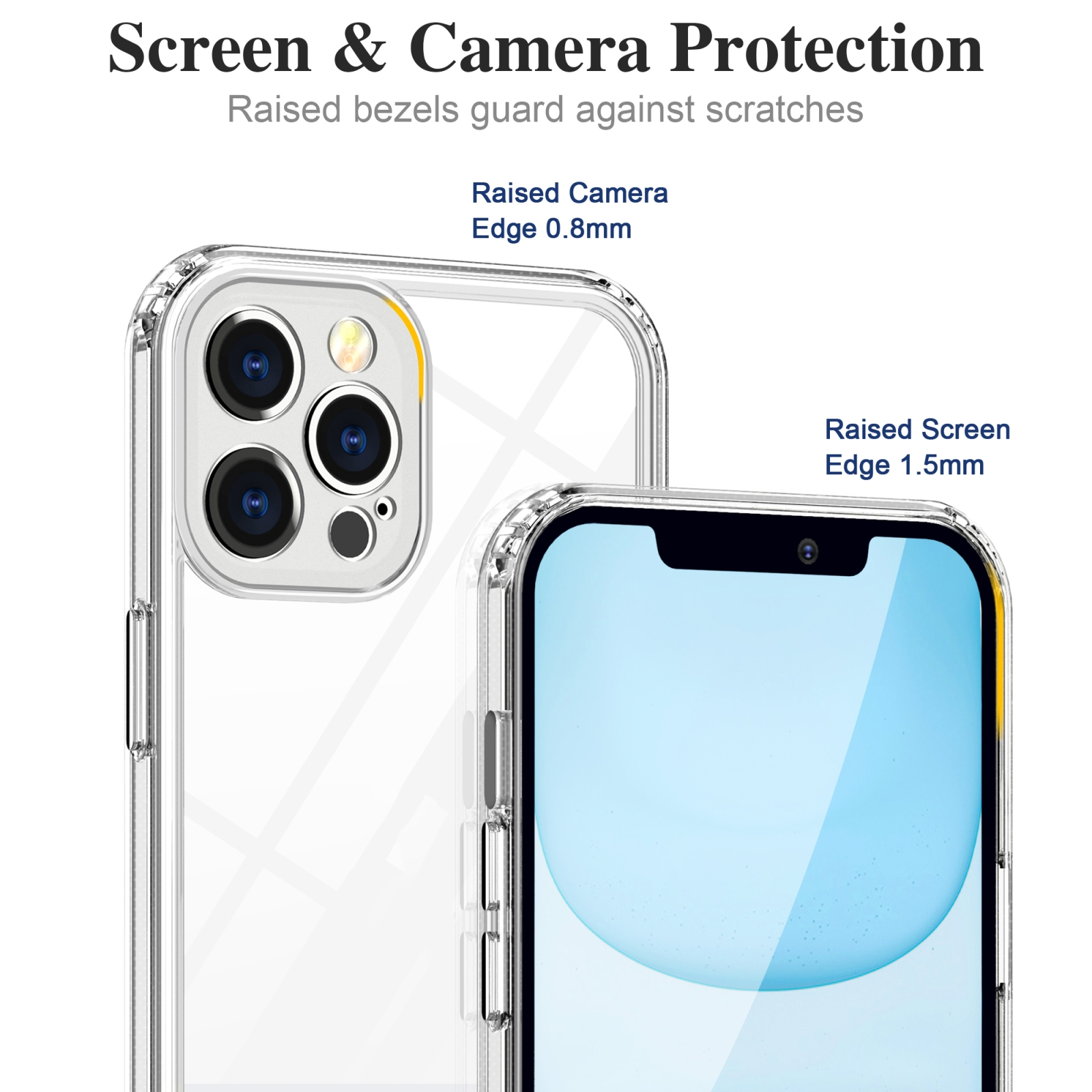 PROTECTORKING Backcover, Hülle, Backcover, Apple, iPhone 12 Transparent Pro