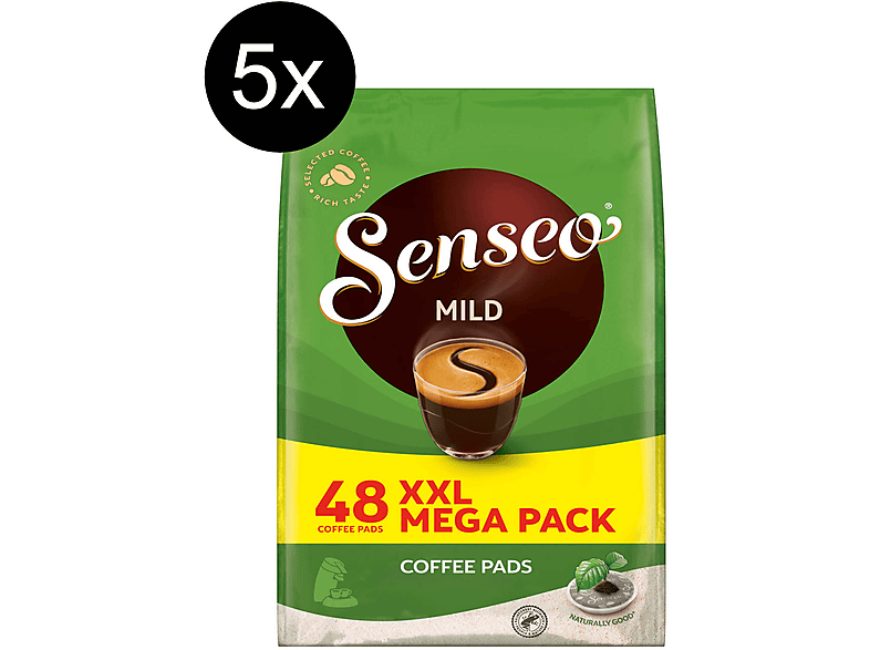 SENSEO Mild XXL Pack 5 x 48 Getränke Kaffeepads (Senseo Pad-Maschine)