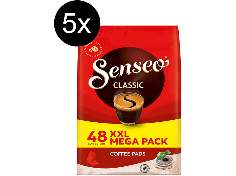 SENSEO Classic XXL Pack 5 x 48 Getränke Kaffeepads (Senseo Pad-Maschine)