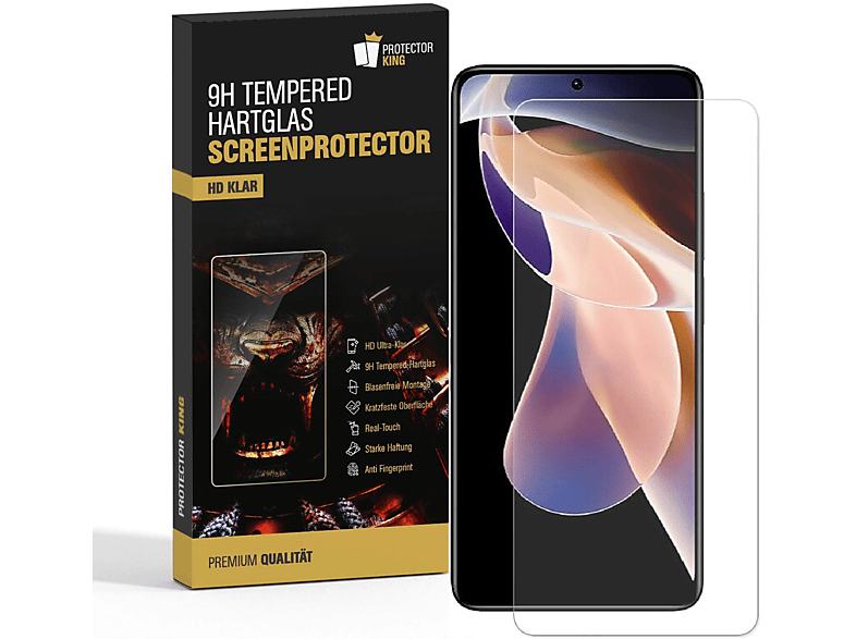 HD Displayschutzfolie(für Note KLAR PROTECTORKING 1x Schutzglas Pro) Xiaomi Hartglas 9H Redmi 11