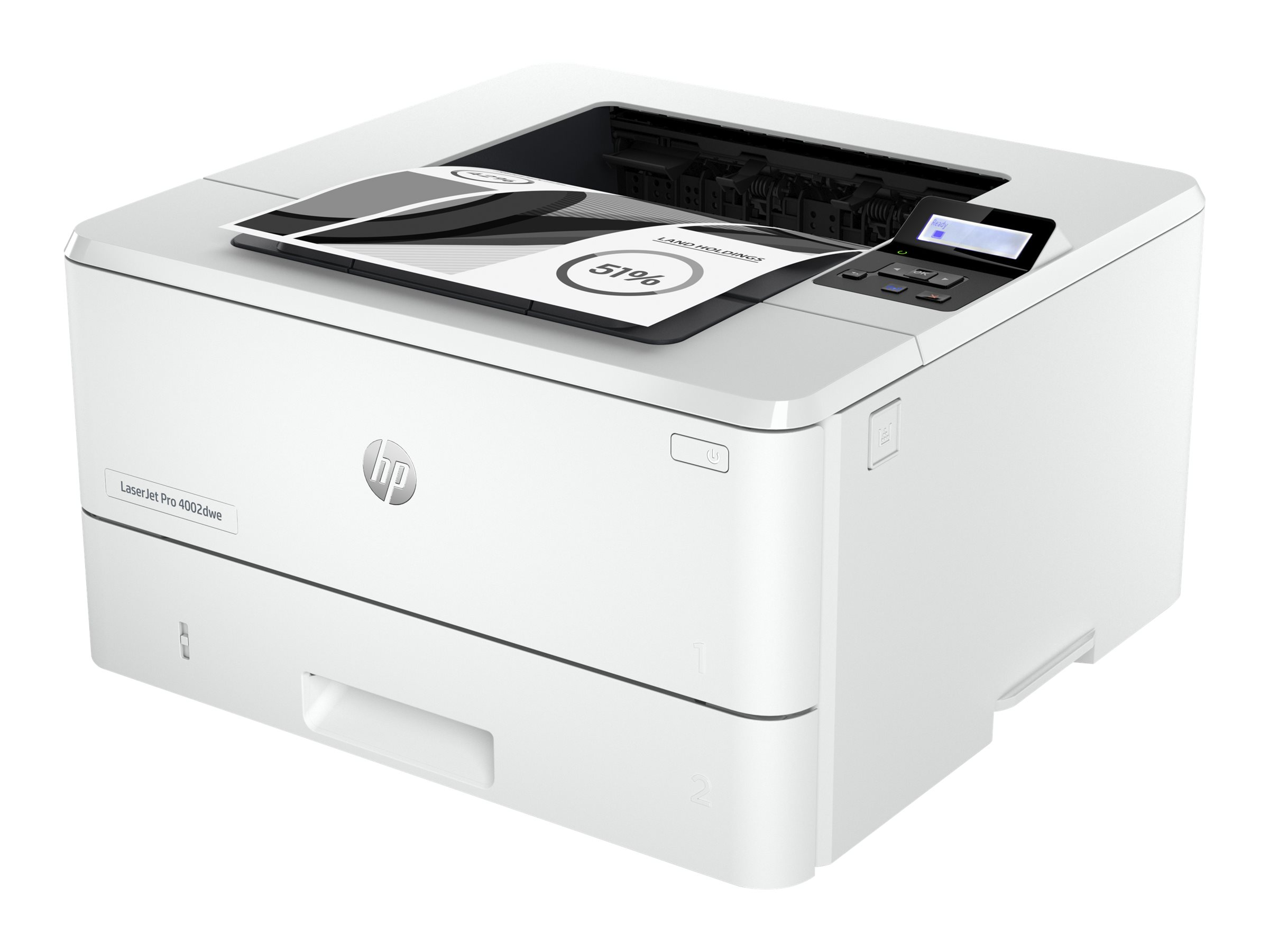 Impresora Láser - LaserJet Pro 4002dwe HP, LaserJet, 1200 x 1200 Pixel, Blanco