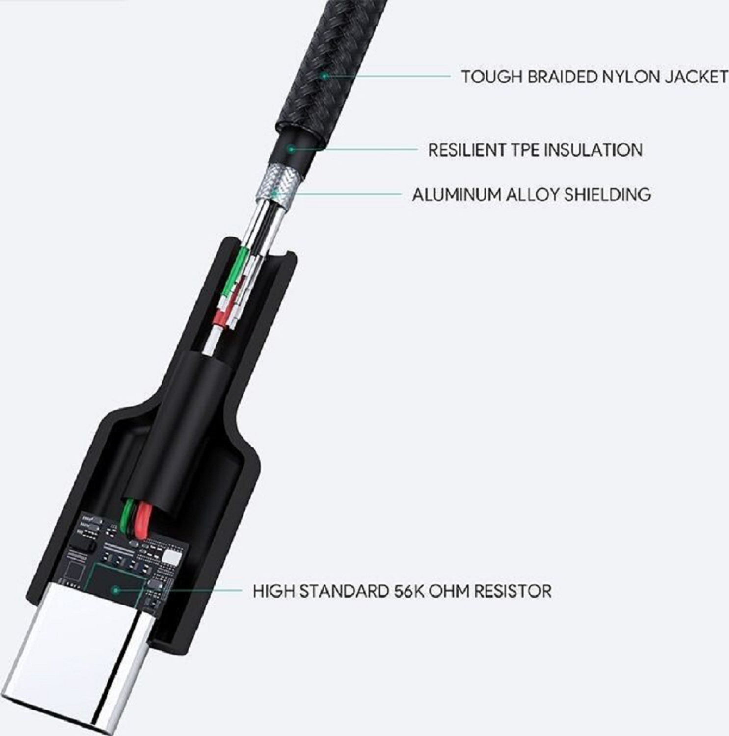 Kabel Ladekabel, Schwarz CB-CMD29 AUKEY USB