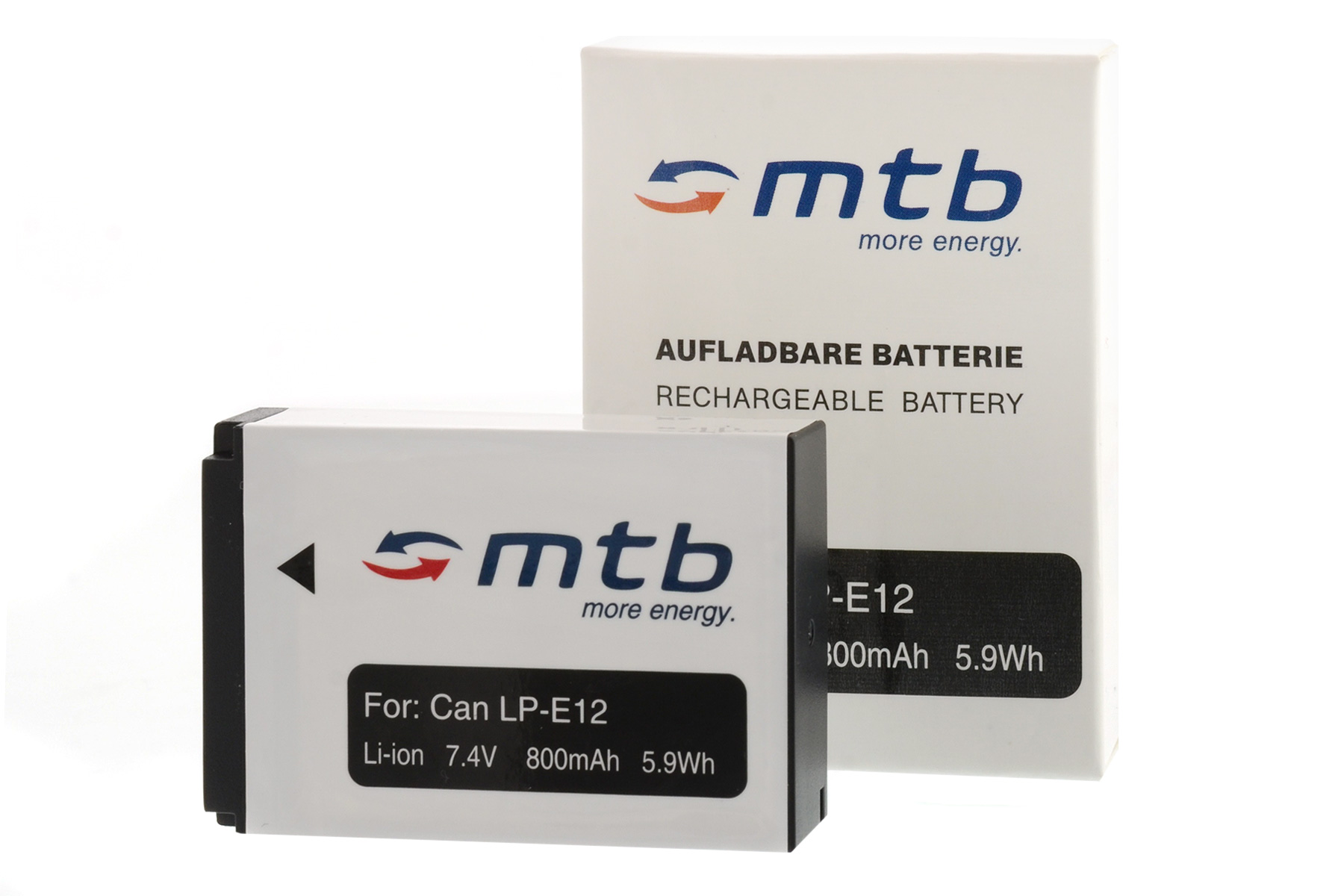 MTB MORE ENERGY 800 BAT-366 mAh LP-E12 Akku, Li-Ion