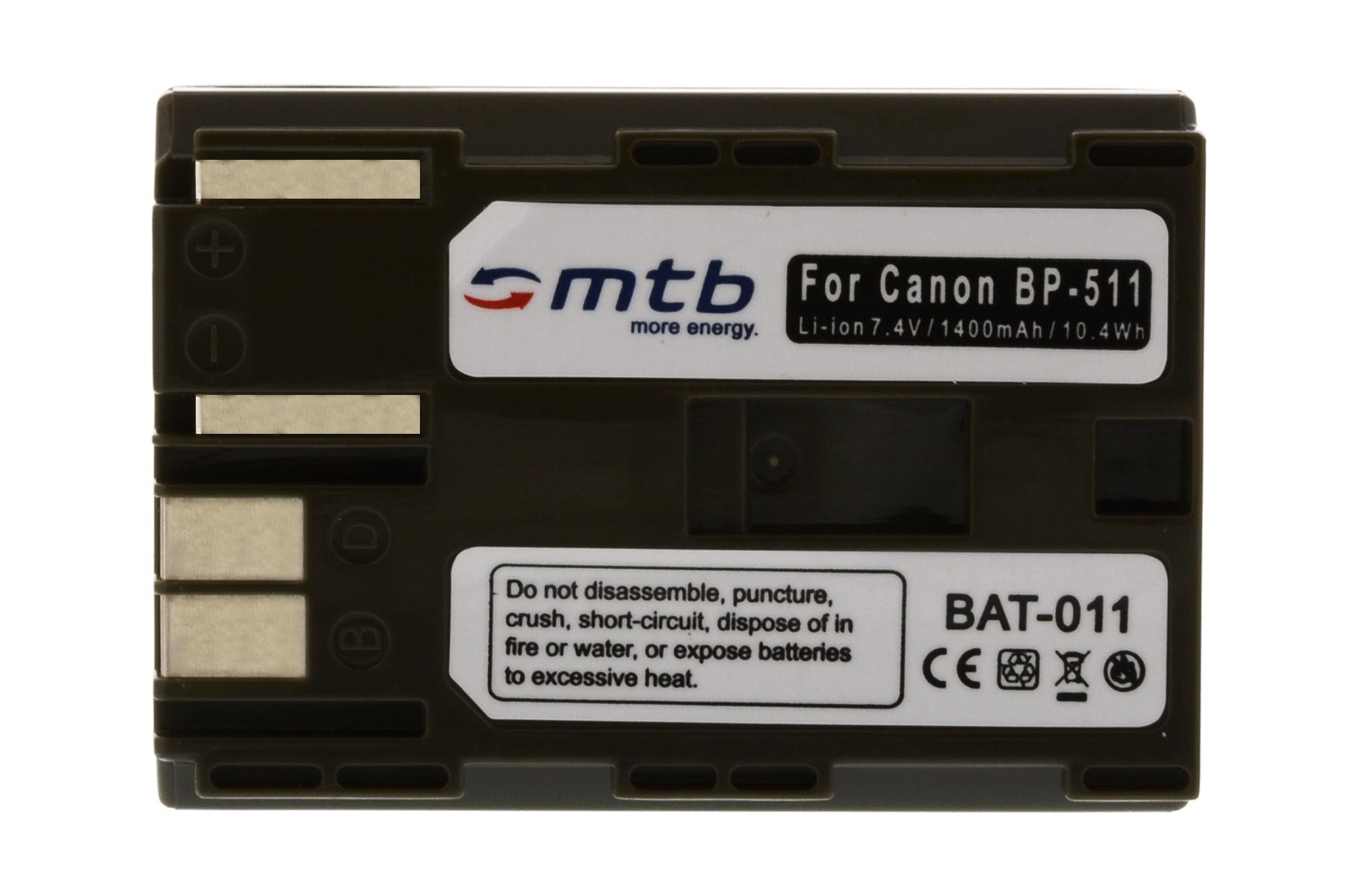 BAT-011 BP-511 Akku, MTB 1400 2x ENERGY MORE mAh Li-Ion,