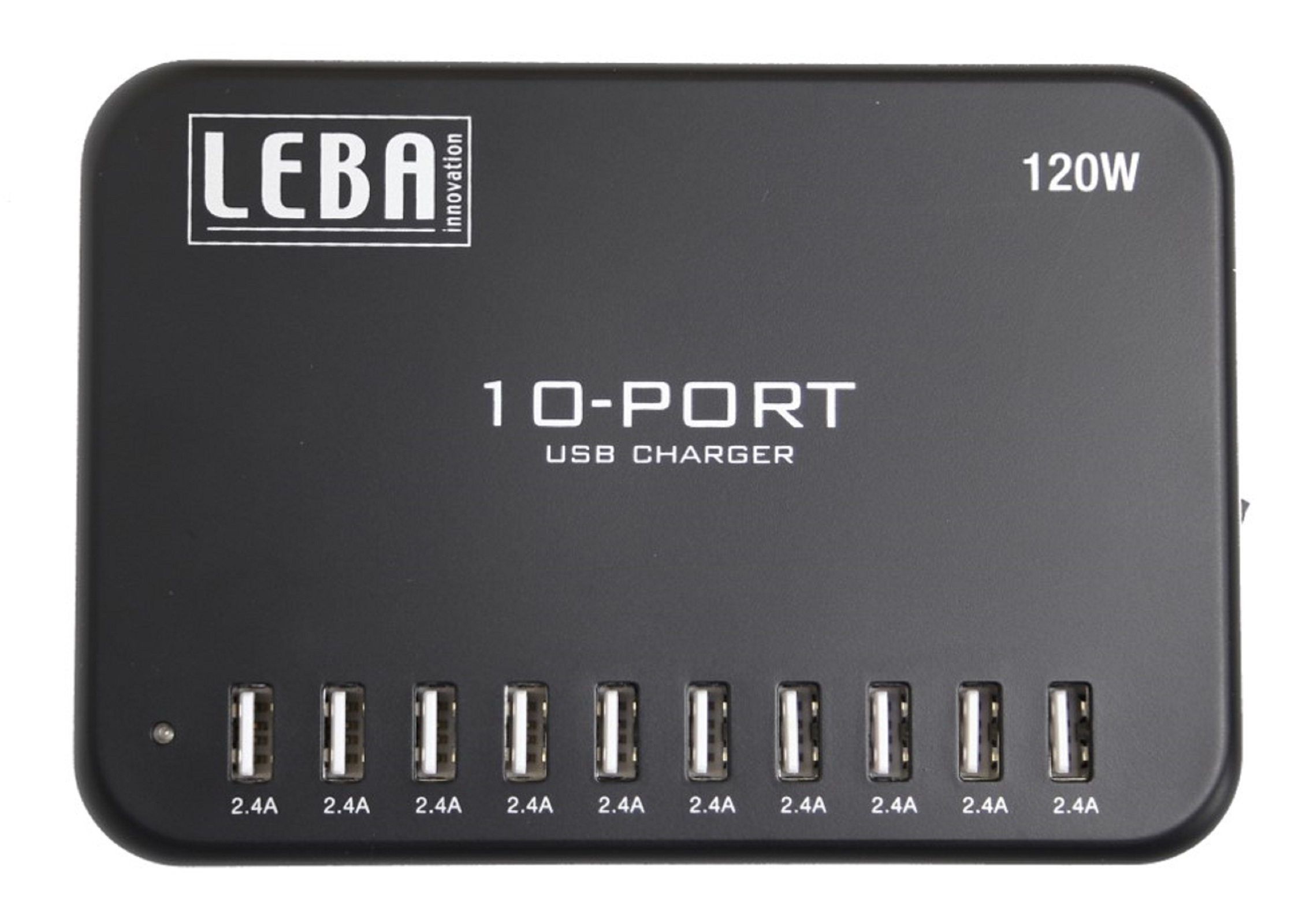 Hub, LEBA USB Schwarz Hub, NoteCharge 10er