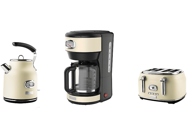 Toaster weiß Watt, Wasserkocher WESTINGHOUSE Schlitze: Kaffeemaschine (1750 WES26 Set 4)