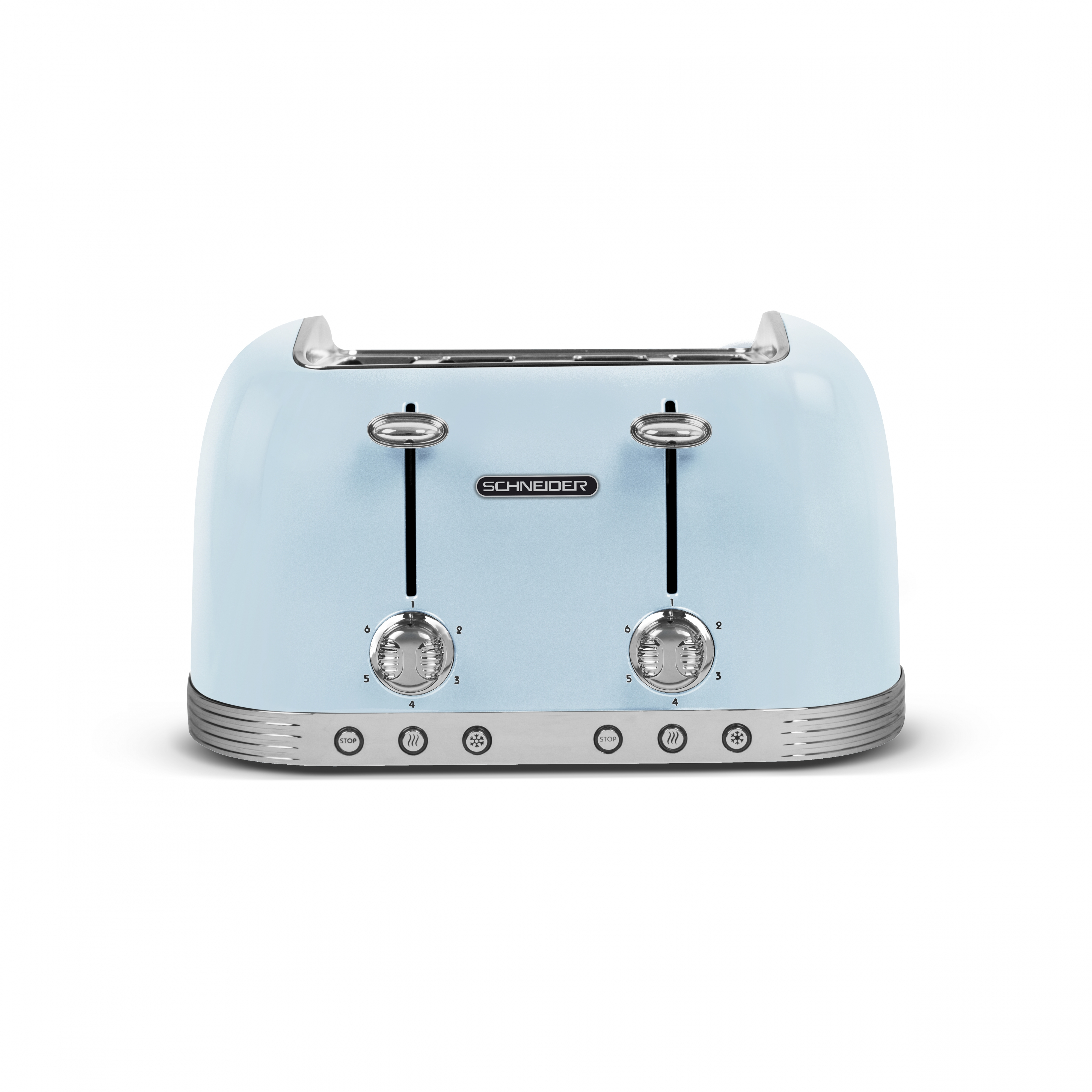 (1630 Set Toaster blau Watt, 4) Wasserkocher WS704 SCHNEIDER Schlitze: