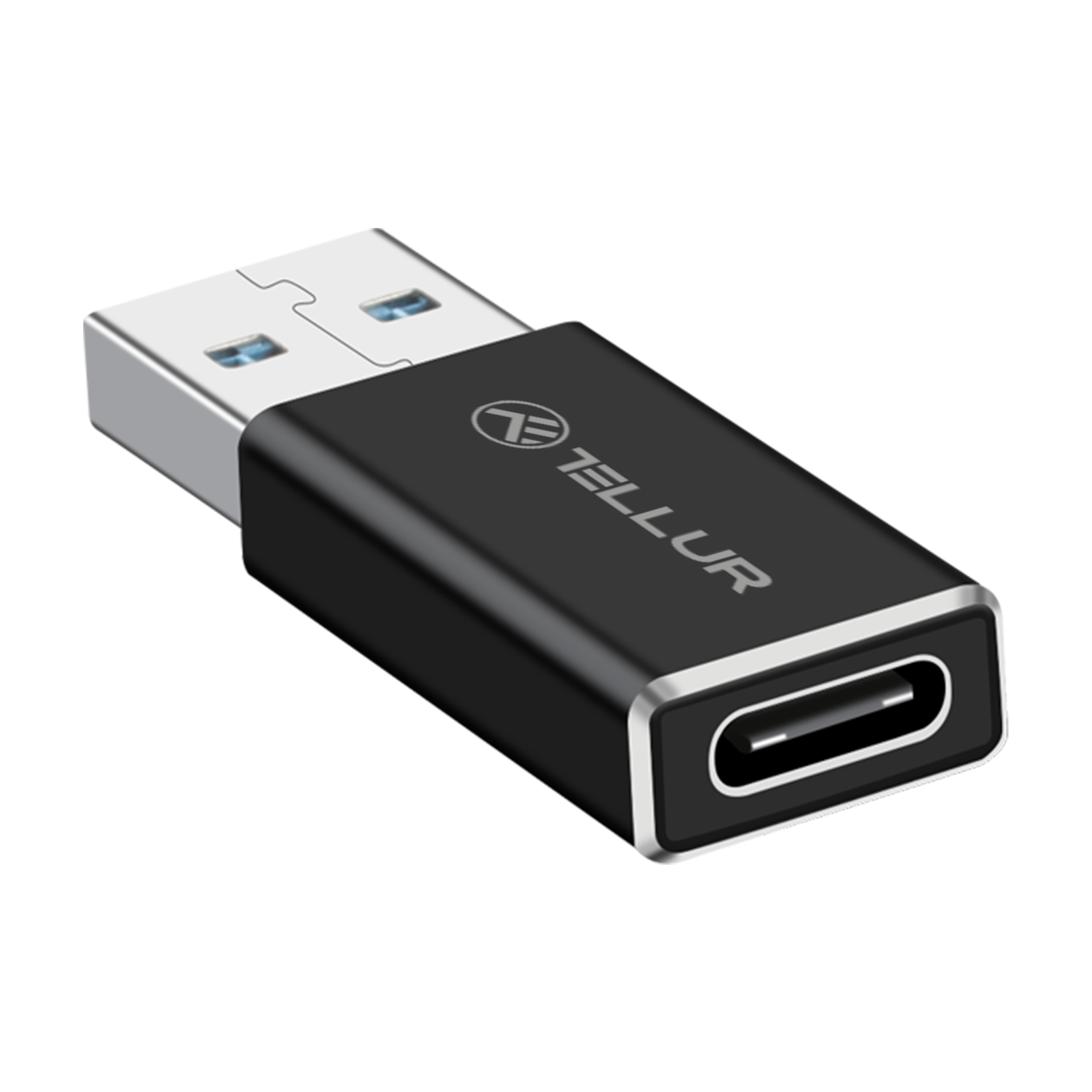 USB-A-zu-USB-C Adapter, Black TELLUR