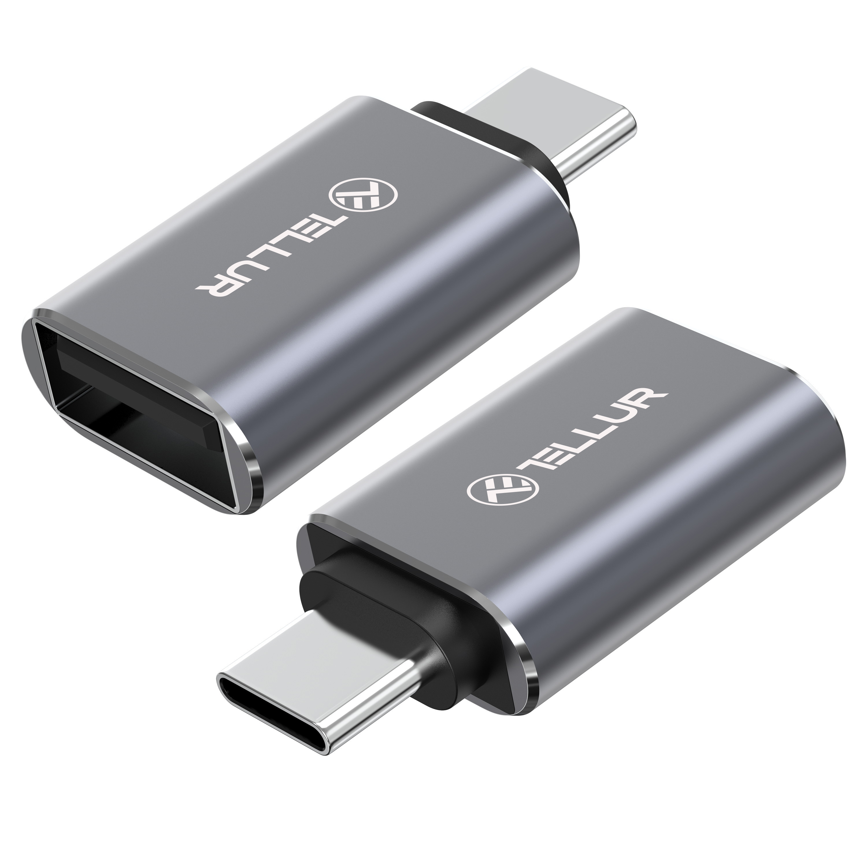 TELLUR Grey USB-C-zu-USB-A Adapter,