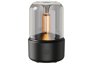 INF Luftbefeuchter / Aromalampe mit stimmungsvoller Beleuchtung Aroma-Diffusor schwarz (4,5 Watt, Raumgröße: 10 m²)