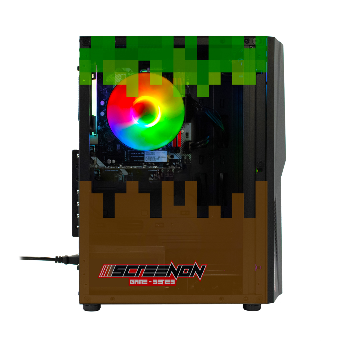SCREENON Gaming Set - X10999 mit 8 GB RAM, AMD PC 480 3200G Vega Gaming 3 Ryzen Prozessor, SSD, 3 Radeon -V2, GB