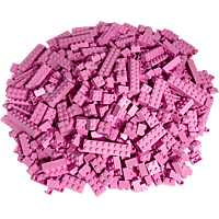 LEGO Steine Rosa gemischt - 250 Stück - Pink bricks mix - NEU Bausatz