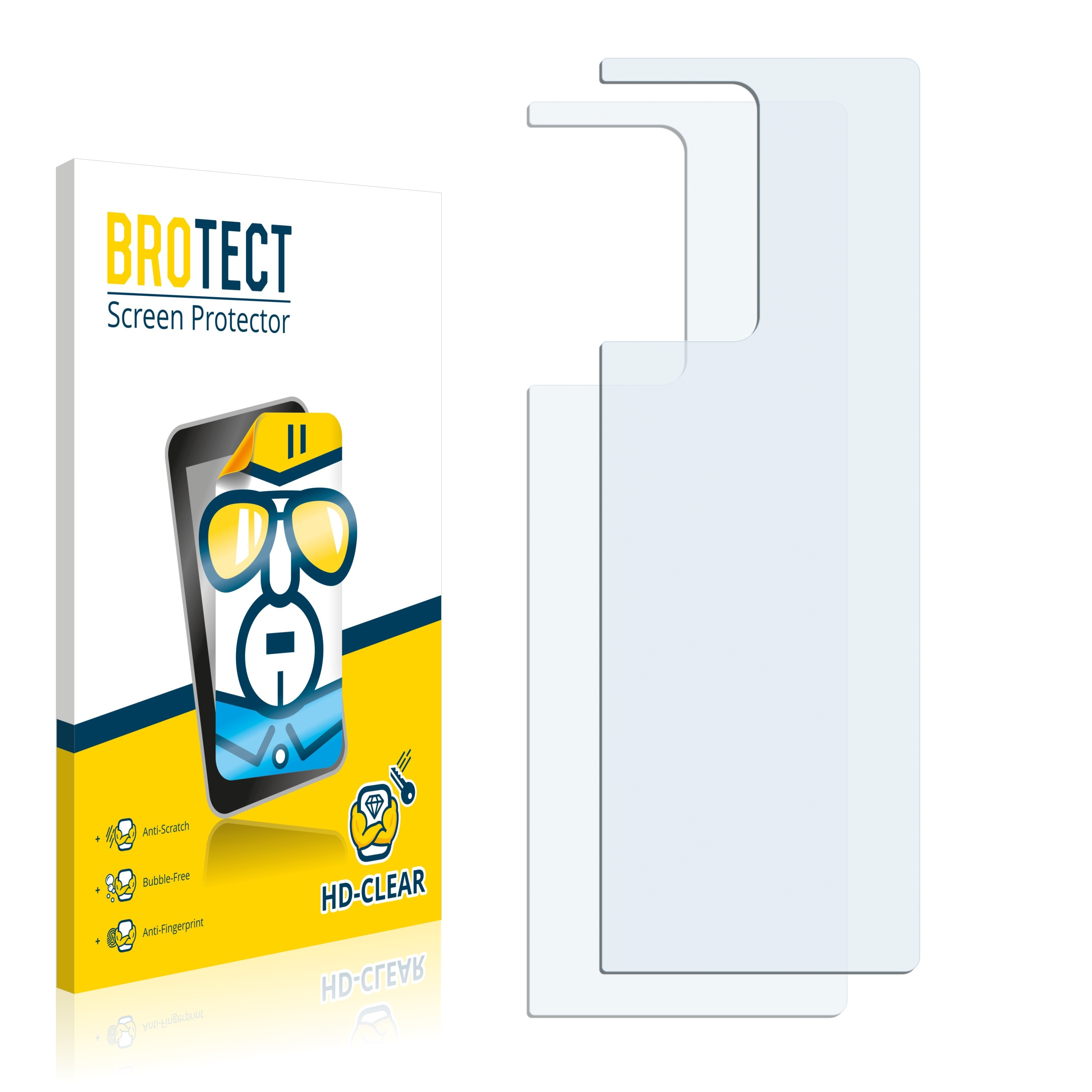 BROTECT 2x 5G) Samsung klare Galaxy Schutzfolie(für Fold 2 Z