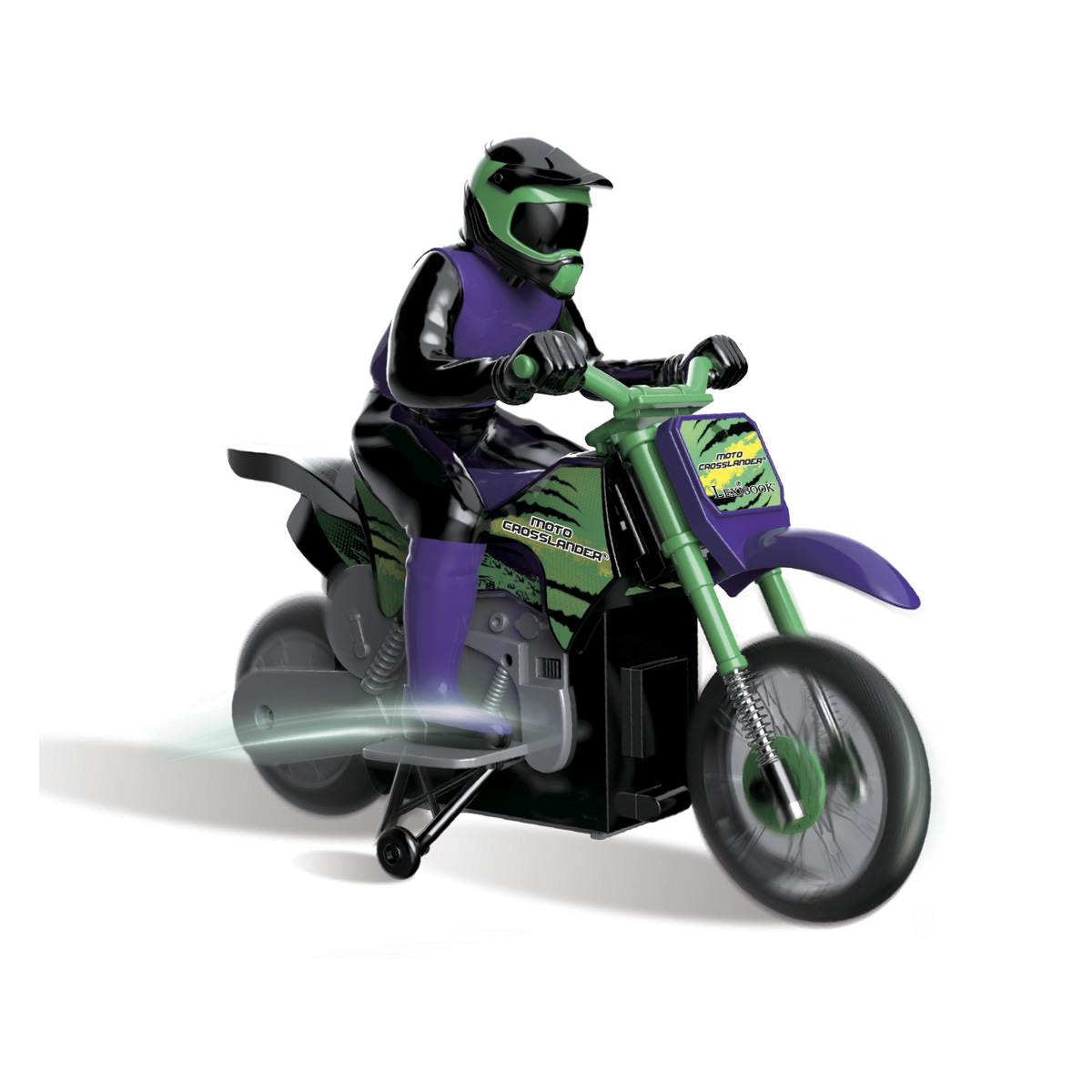 LEXIBOOK CROSSLANDER® / Schwarz Fahrzeug, Grün/Violet RC Motorrad