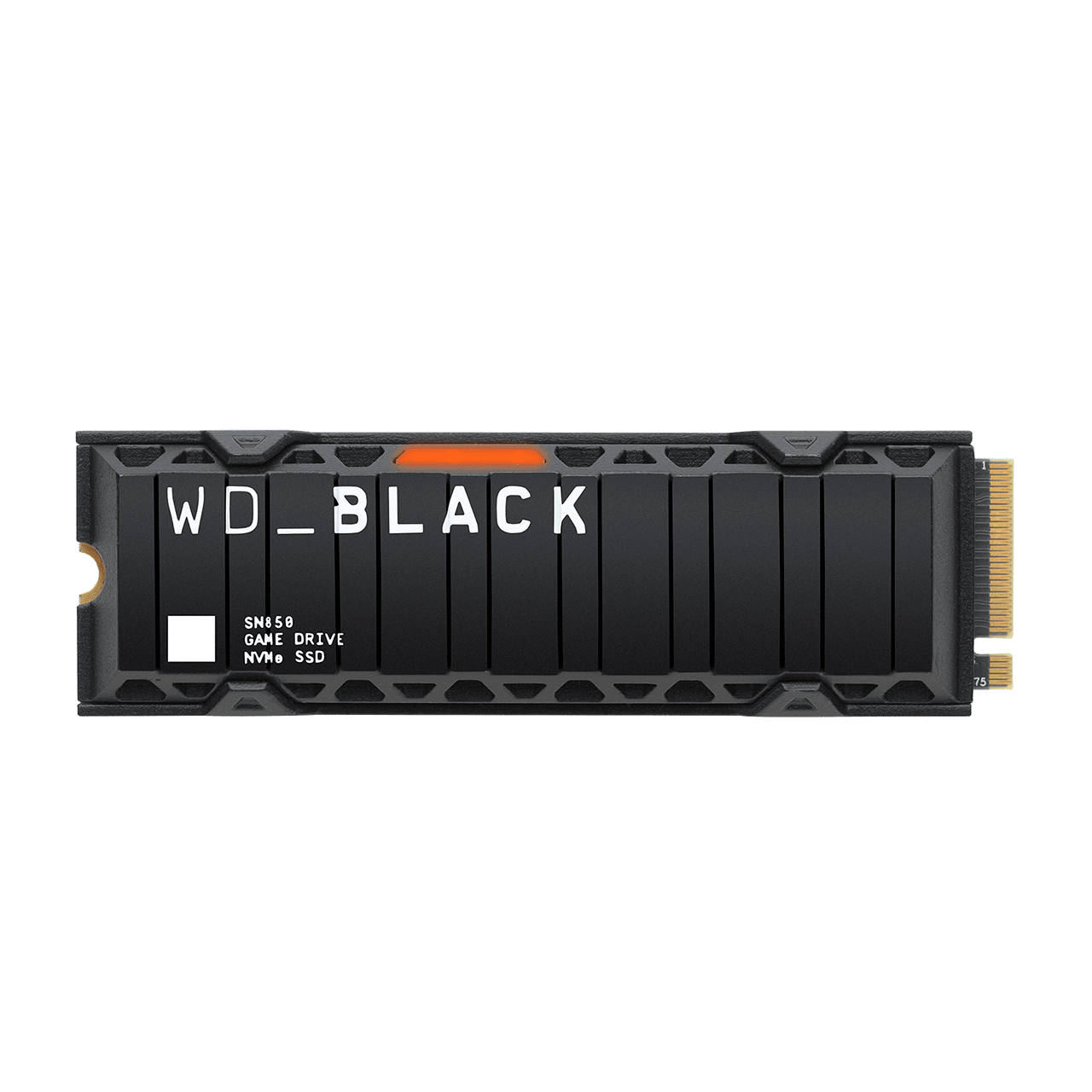 WDS500G1XHE GB, DIGITAL HEATSINK, intern SSD, BLACK SN850 NVME 500 WESTERN 500GB