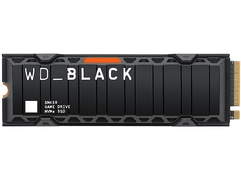 DIGITAL BLACK WESTERN HEATSINK, GB, NVME SSD, 500 intern SN850 500GB WDS500G1XHE