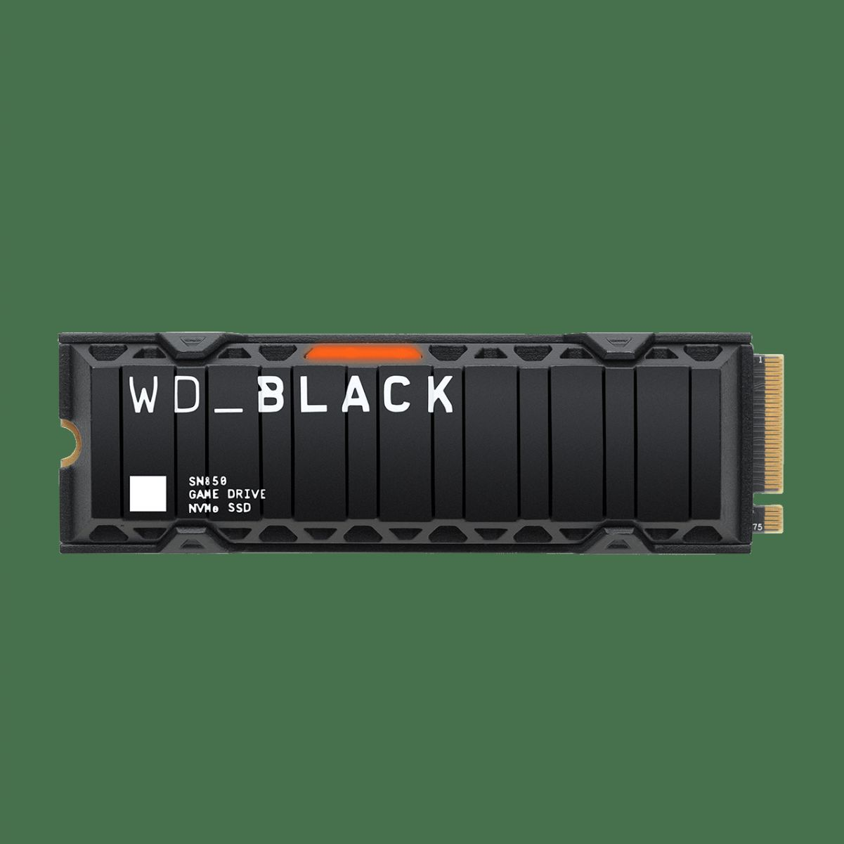 WDS500G1XHE GB, DIGITAL HEATSINK, intern SSD, BLACK SN850 NVME 500 WESTERN 500GB