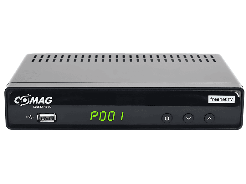 COMAG SL65T2 HDMI Bundel DVB-T-Receiver (HDTV, PVR-Funktion, DVB-T, DVB-T2 (H.264), DVB-T2 (H.265), schwarz)