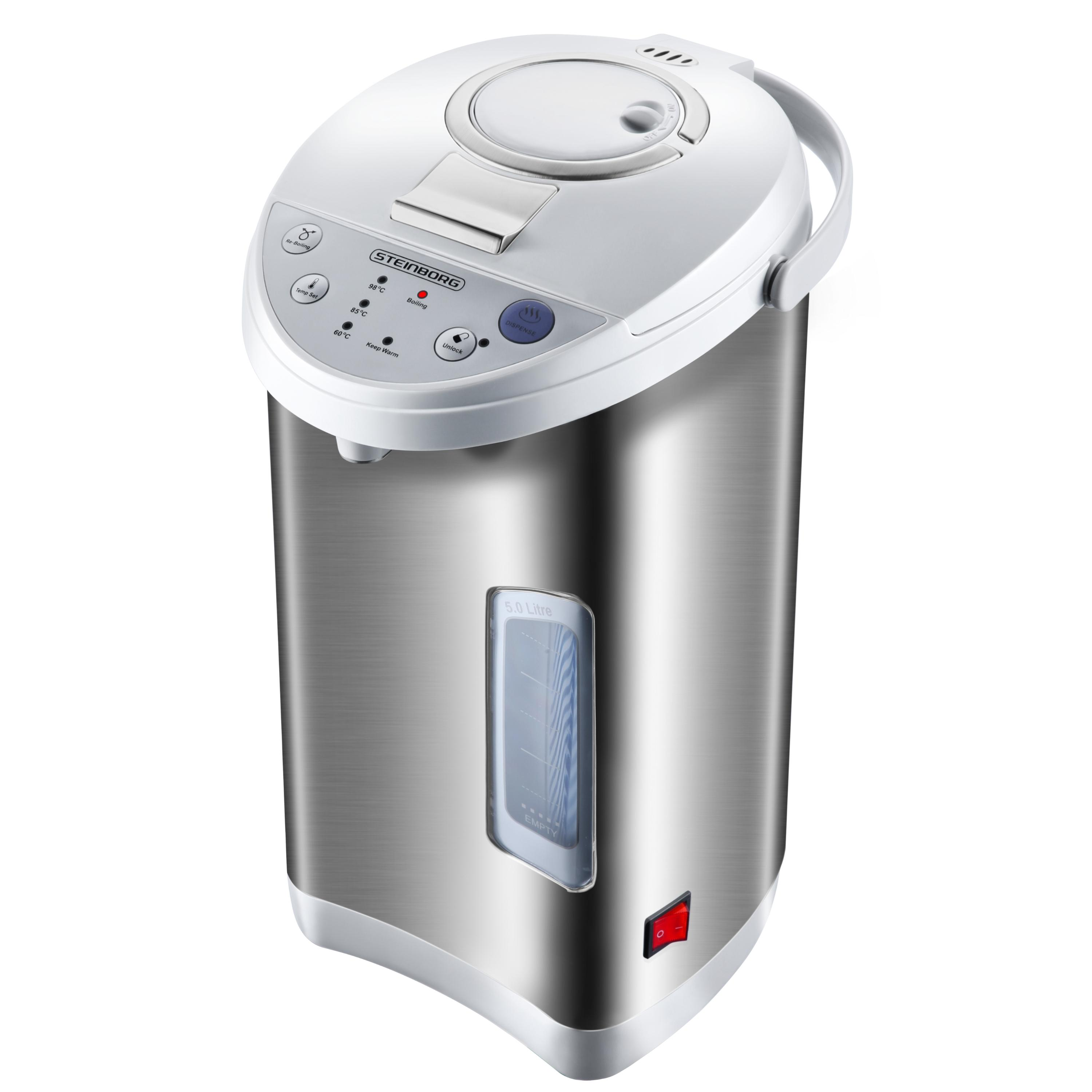 Feel Maestro Wasserkocher MR-082 – 3,3 Liter, 750 Watt, Edelstahl & Kunststoff, Grau