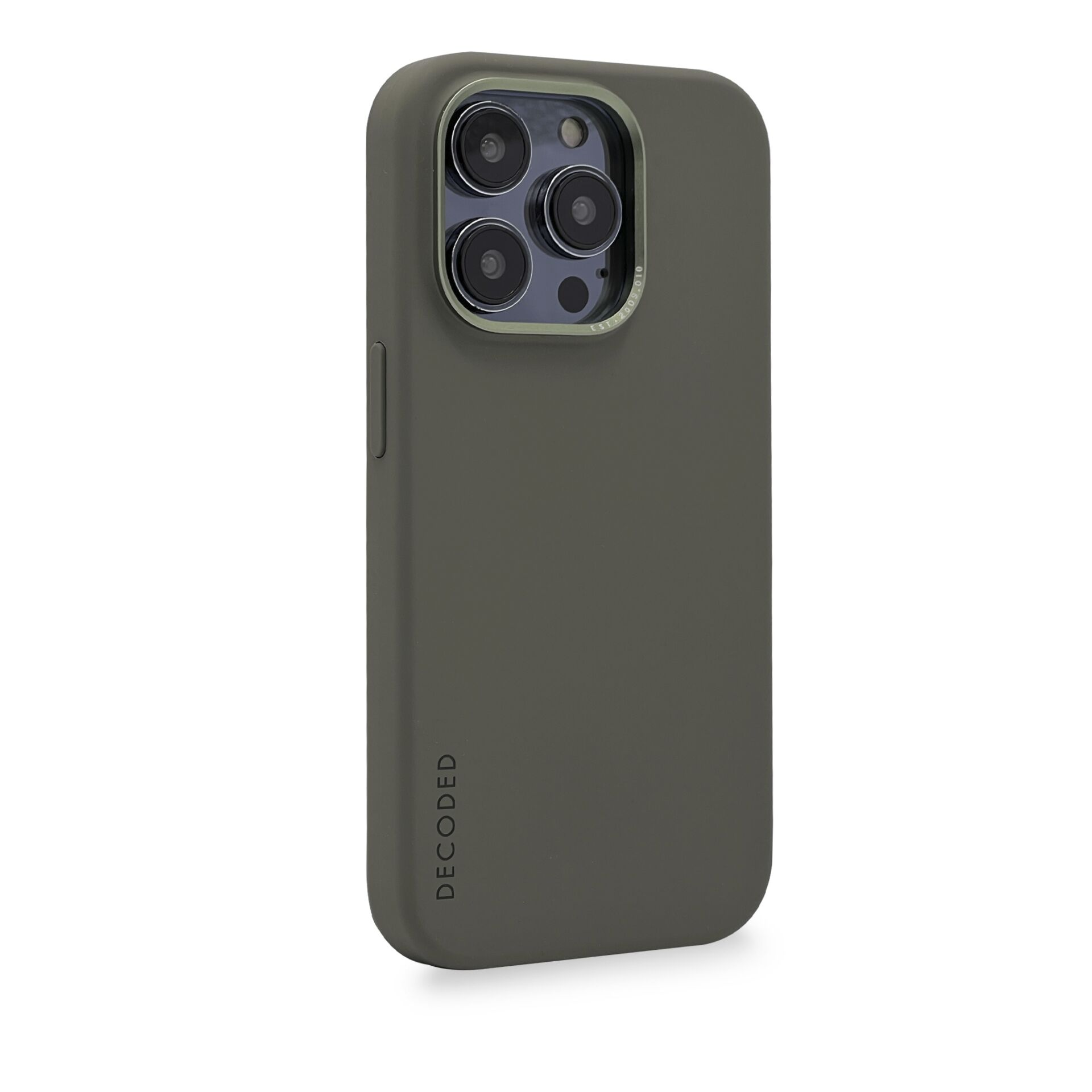 DECODED AntiMicrobial Silicone Olive, Backcover, 14 iPhone Pro Apple, Max, Olive Backcover